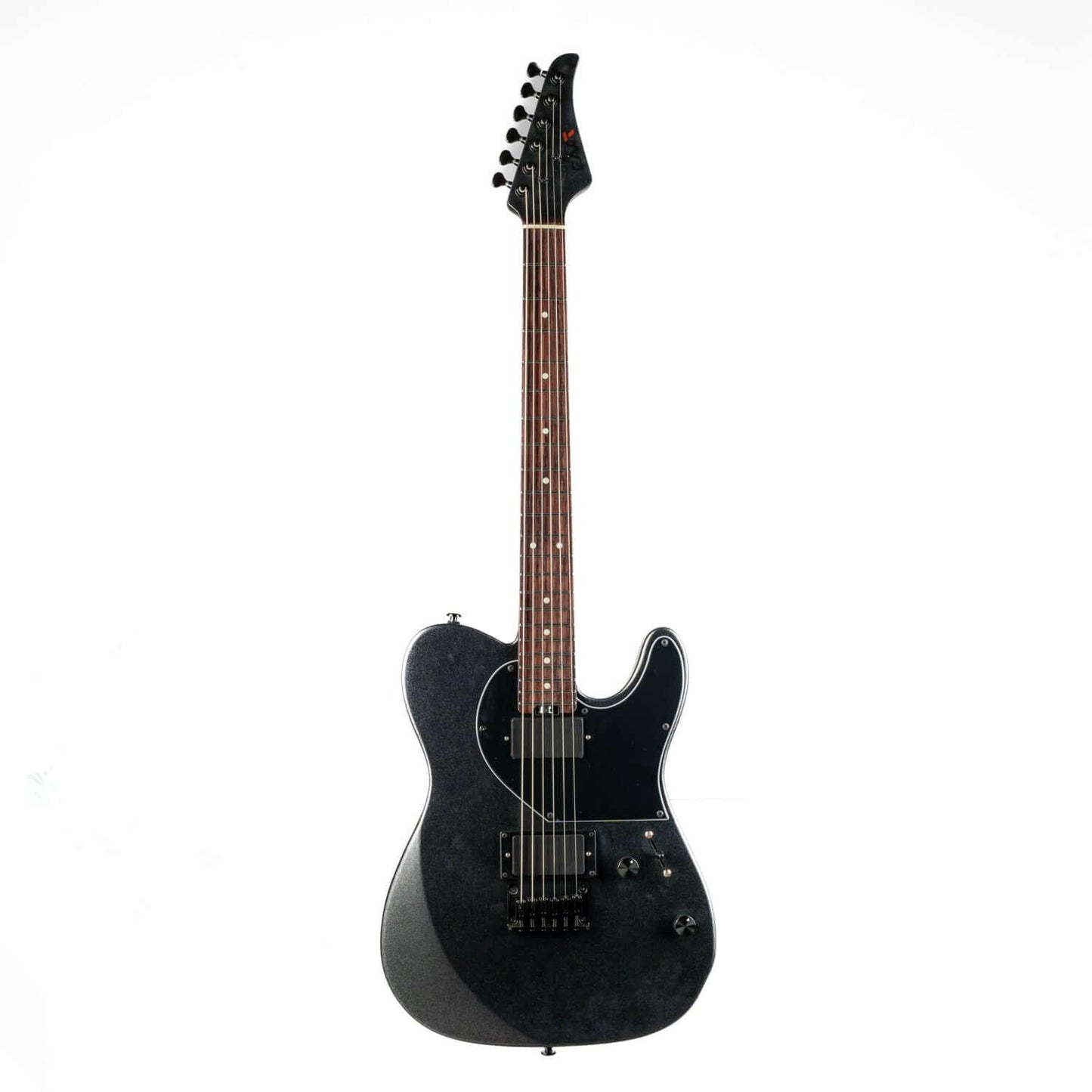 281_2 EART Guitars, TL-281, Roasted Canada Maple Neck Rock Metal Electric Guitars, Black