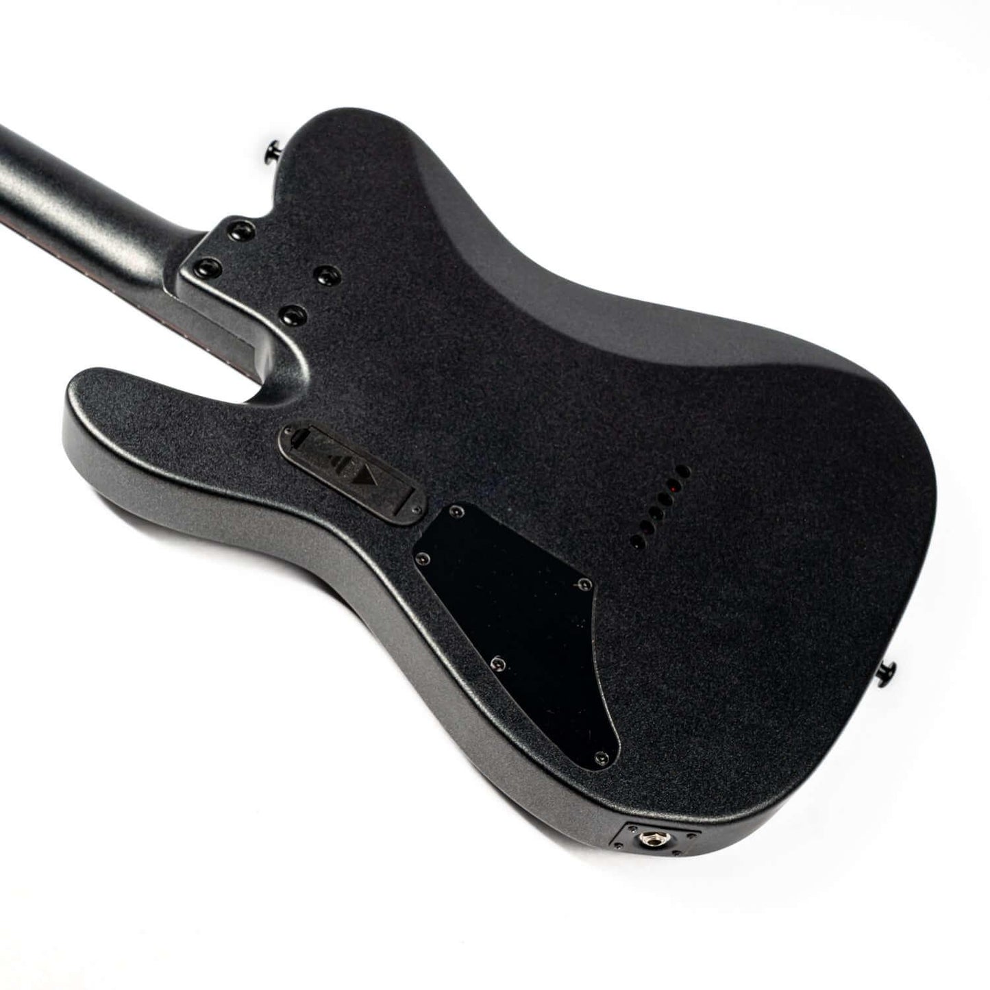 281_7 EART Guitars, TL-281, Roasted Canada Maple Neck Rock Metal Electric Guitars, Black