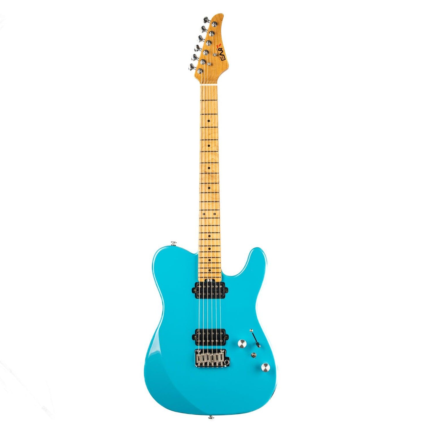 380_blue_front Eart Guitars, TL-380 Solid Body Modern Style Tremolo Humbucker Pickups Electric Guitars, Pearl Blue