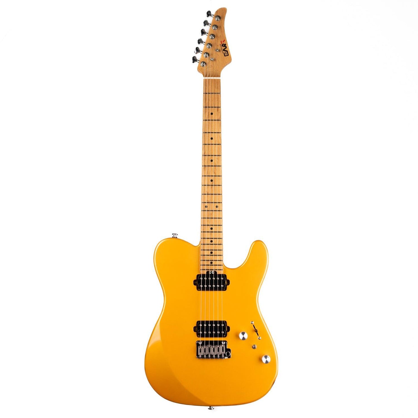 380_gold_front Eart Guitars, TL-380 Modern Tremolo Humbucker Pickups with Mini Switch Electric Guitars, Gold