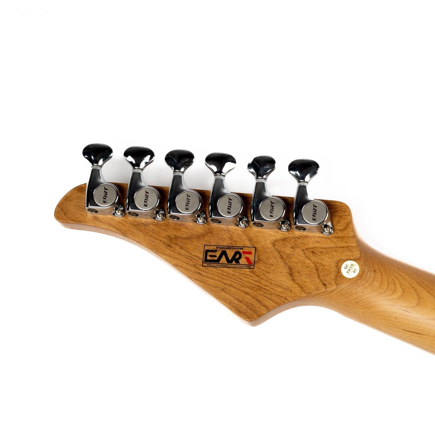 380_gold_headstock_back Eart Guitars, TL-380 Modern Tremolo Humbucker Pickups with Mini Switch Electric Guitars, Gold