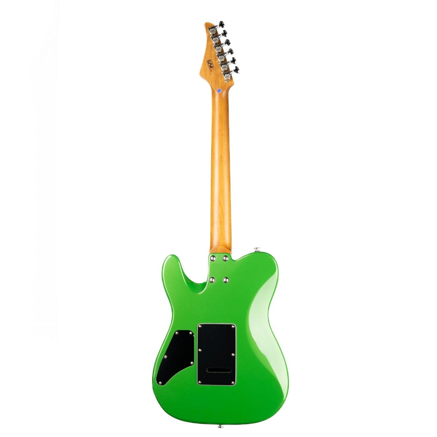 380_green_back Eart Guitars, TL-380 Full Solid Humbucker Pickups Electric Guitar, Roasted Bookmatch Mahogany Body, Pearl Green