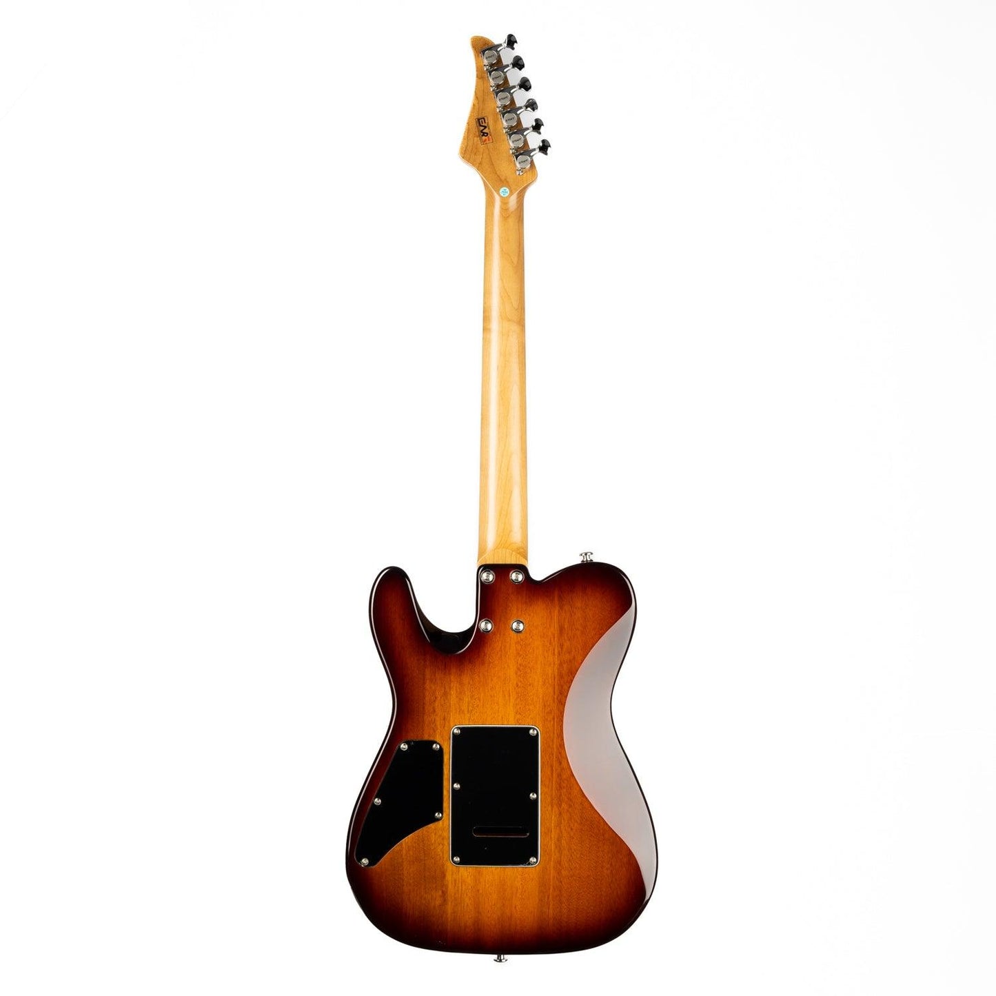 380_honey_burst_back Eart Guitars, TL-380 Solid Body Electric Guitars, Tremolo Humbucker Pickups, Honey Burst