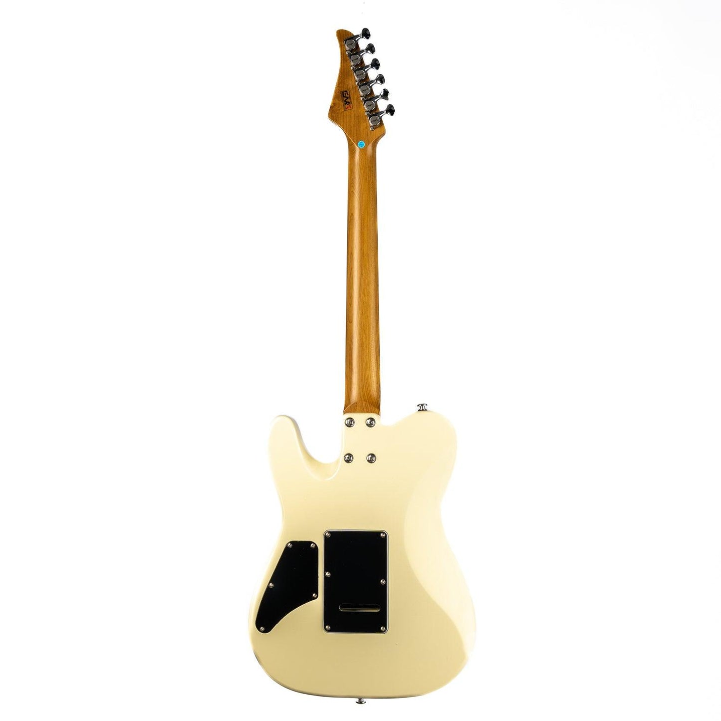 380_white_back Eart Guitars, TL-380 Tremolo Full Humbucker Pickups with Mini Switch Coil Split Electric Guitars, Cream White