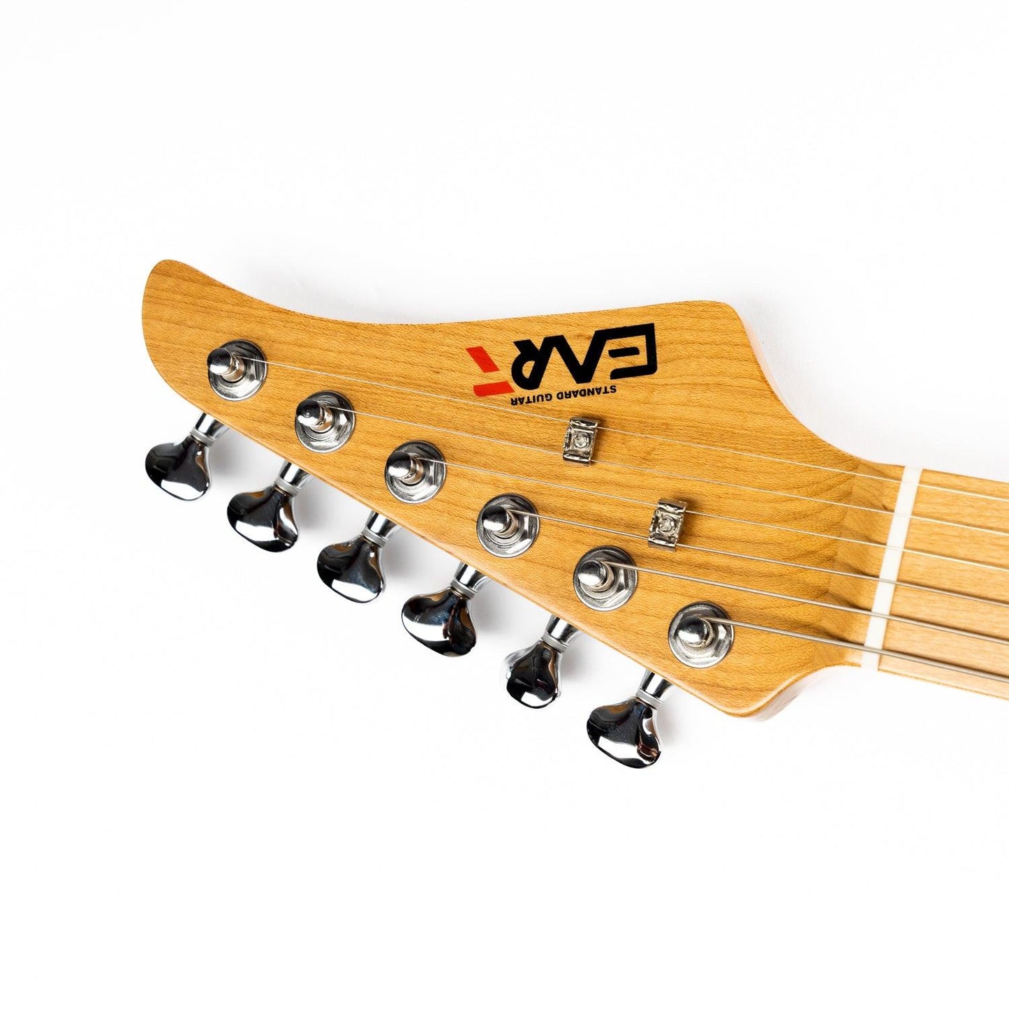 380_white_headstock_front Eart Guitars, TL-380 Tremolo Full Humbucker Pickups with Mini Switch Coil Split Electric Guitars, Cream White