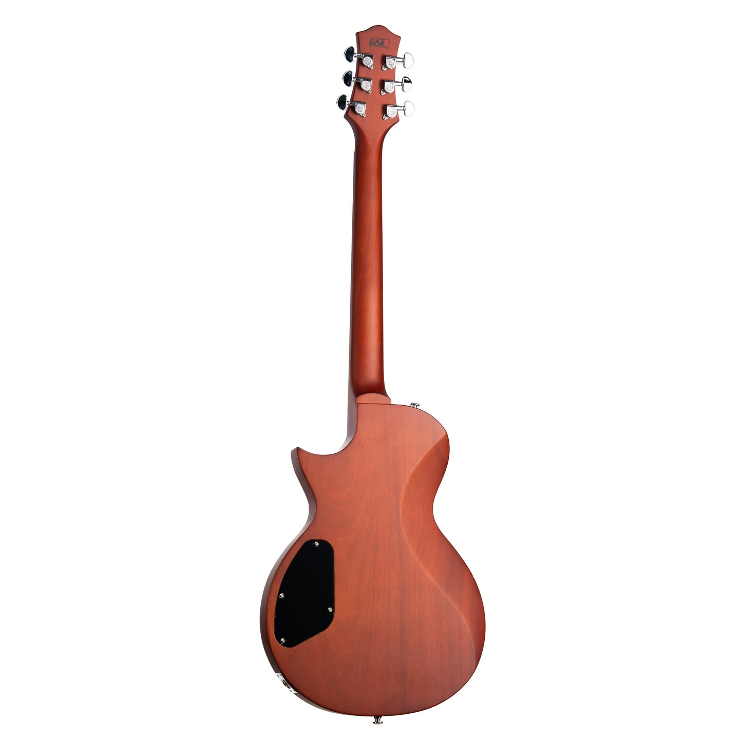 610_honey_tea_back Eart Guitars, EGLP-610, Thin Body Okoume Body 3-Way Switch 1 Tone 1 Volume Electric Guitar, Honey Tea