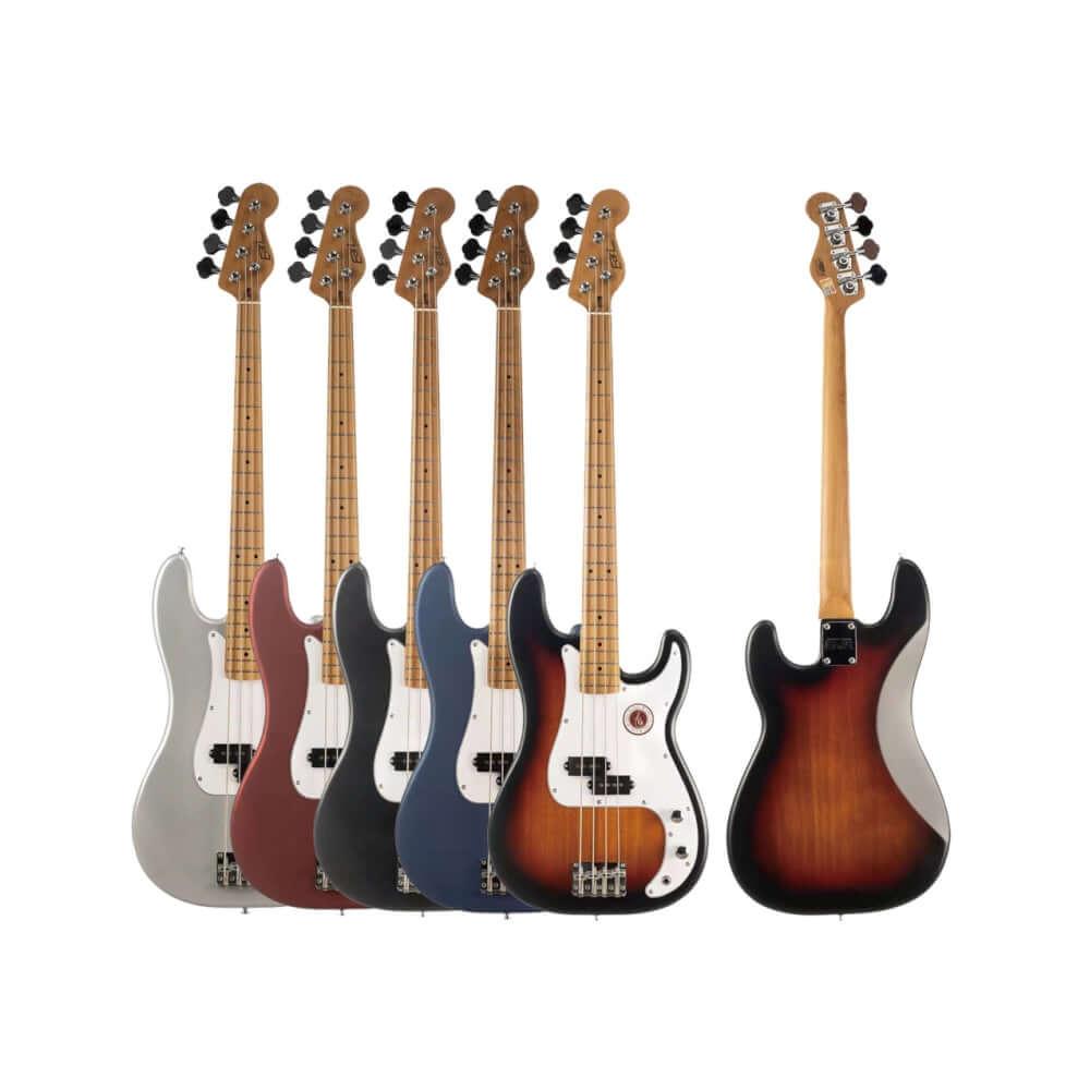 B-10 Eart Guitars, B-10, Roasted Maple Neck Mahogany Body 4 Strings Bass Guitars