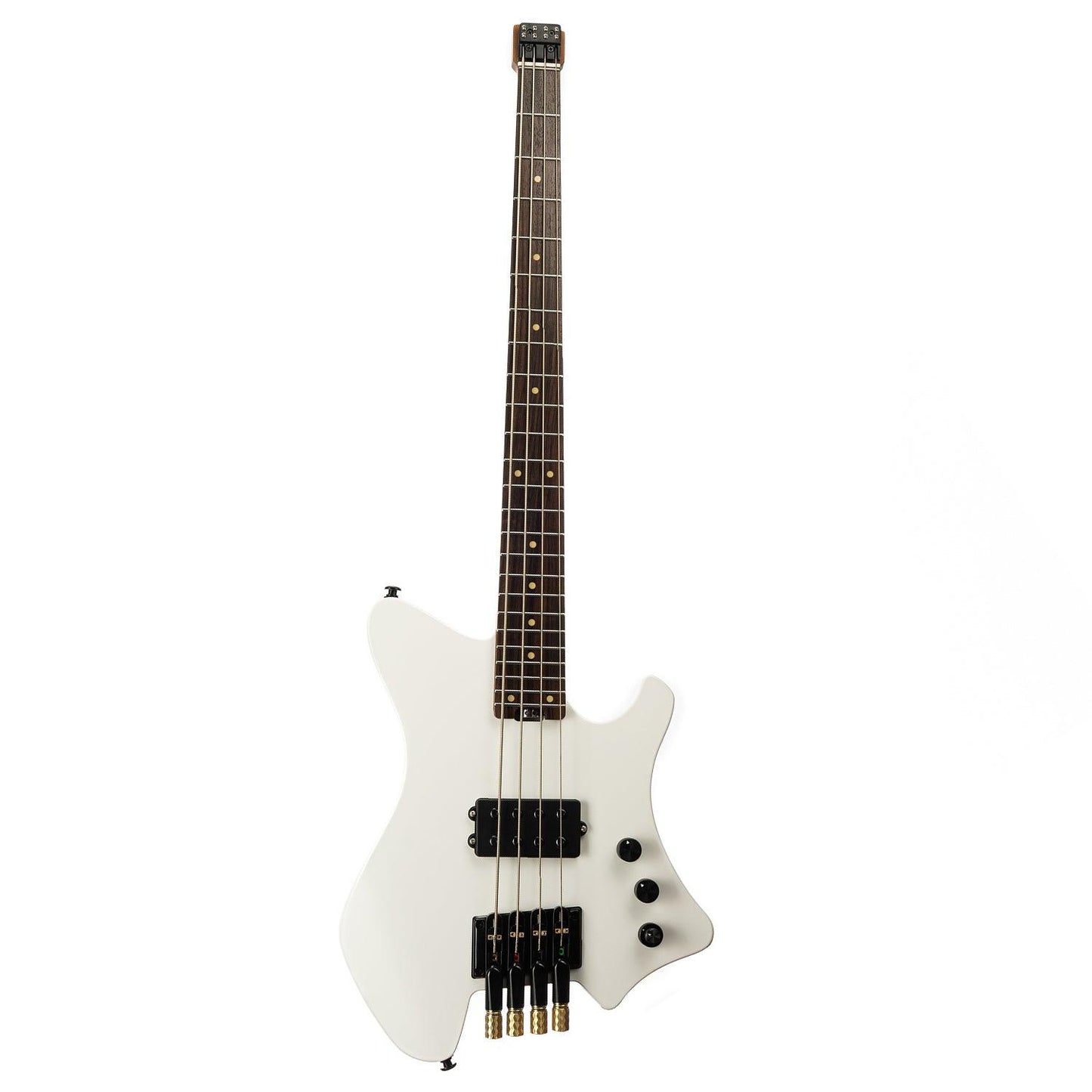 BW-4_white_image EART Guitars. BW-4 Roasted Bookmatch Mahogany Body 4 Strings Bass, Black, White
