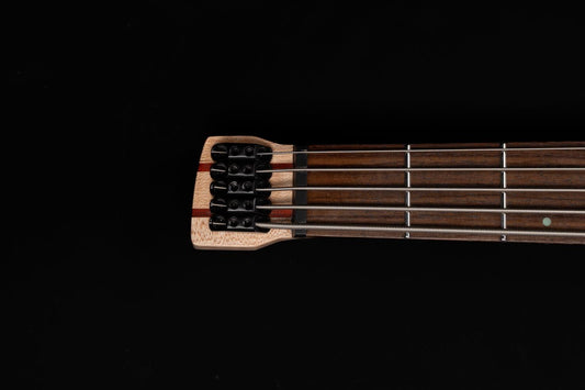 c71fcdf3aa8331a17634ca2d71646d5d_origin_1 Eart Guitars, BW-5, Roasted Bookmatch Mahogany Body 5 String Bass