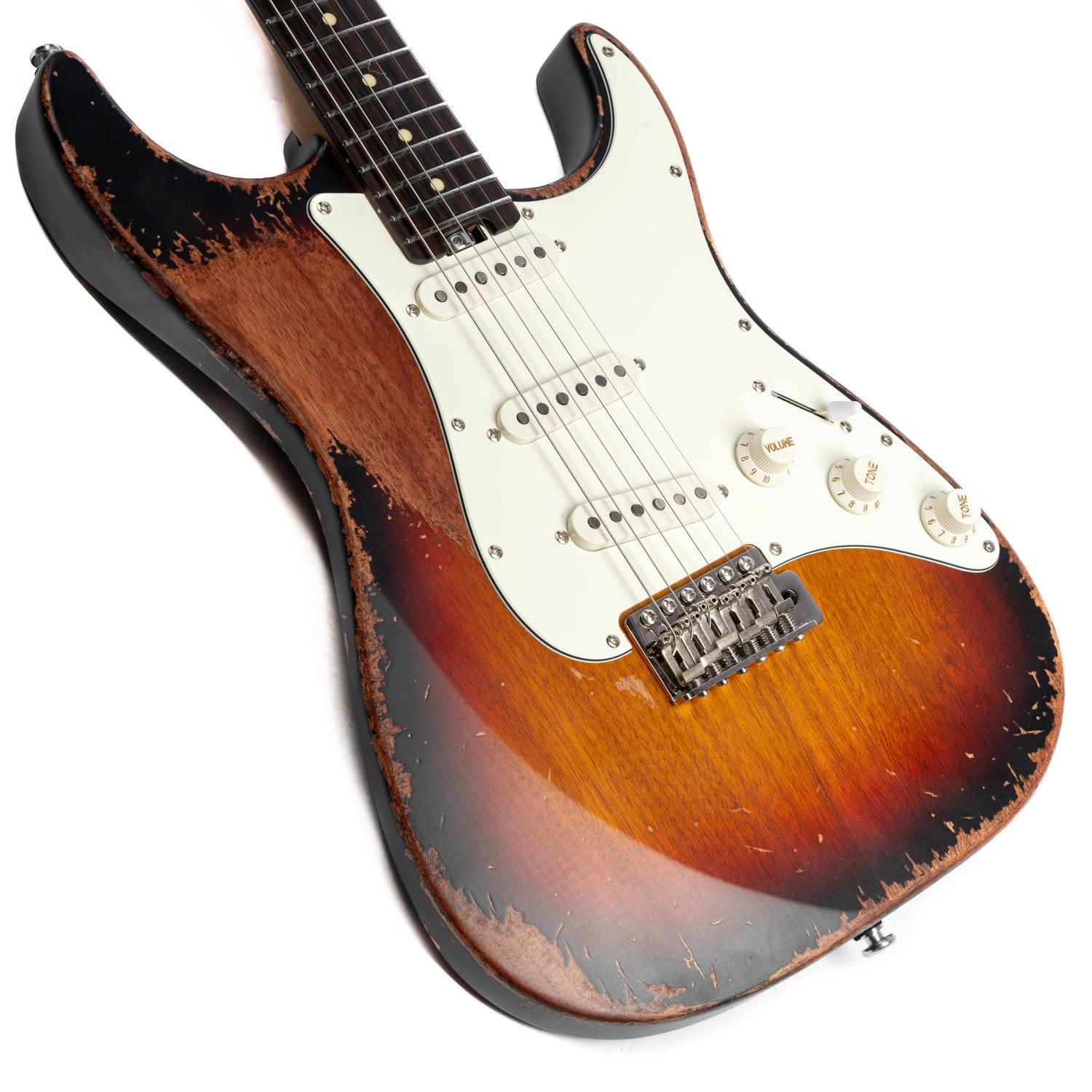 EART_Guitars_Vintage-VS60H_M_body_front EART Guitars, Vintage-VS60H(M), Satin Heavy Relic Finish 6-Point Synchronized Tremolo Bridge Electric Guitar