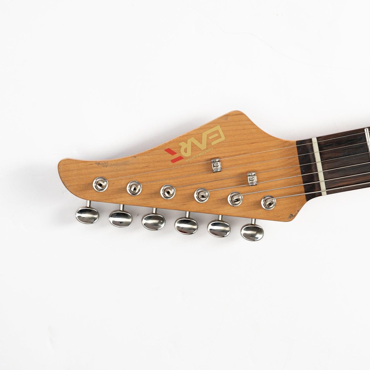 EART_Guitars_Vintage-VS60H_M_headstock_front EART Guitars, Vintage-VS60H(M), Satin Heavy Relic Finish 6-Point Synchronized Tremolo Bridge Electric Guitar