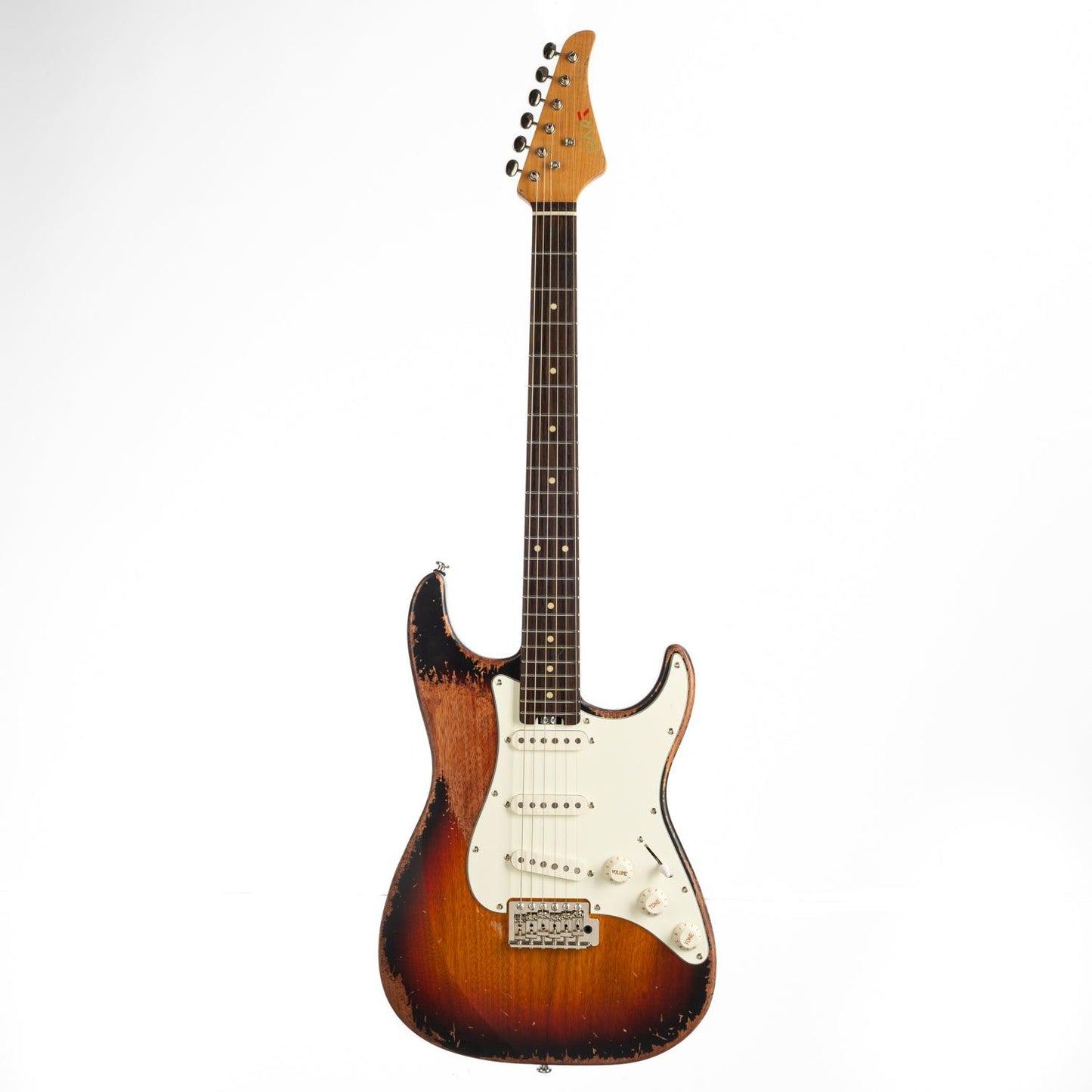 EART_Guitars_Vintage-VS60H_rosewood_sunburst EART Guitars, Vintage-VS60H(M), Satin Heavy Relic Finish 6-Point Synchronized Tremolo Bridge Electric Guitar