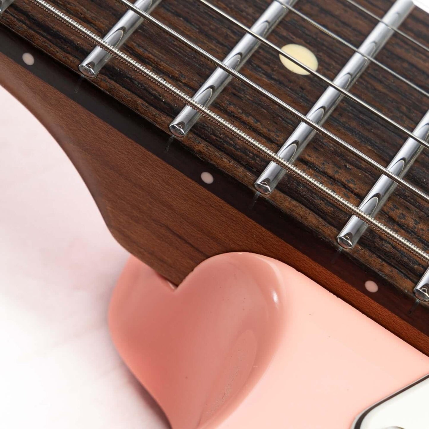 EART_electric_guitar_CP-1_pink_neck Eart Guitars, CP-1, HSS Pickups 2-Point Synchronized Tremolo Bridge Electric Guitar, Shell Pink