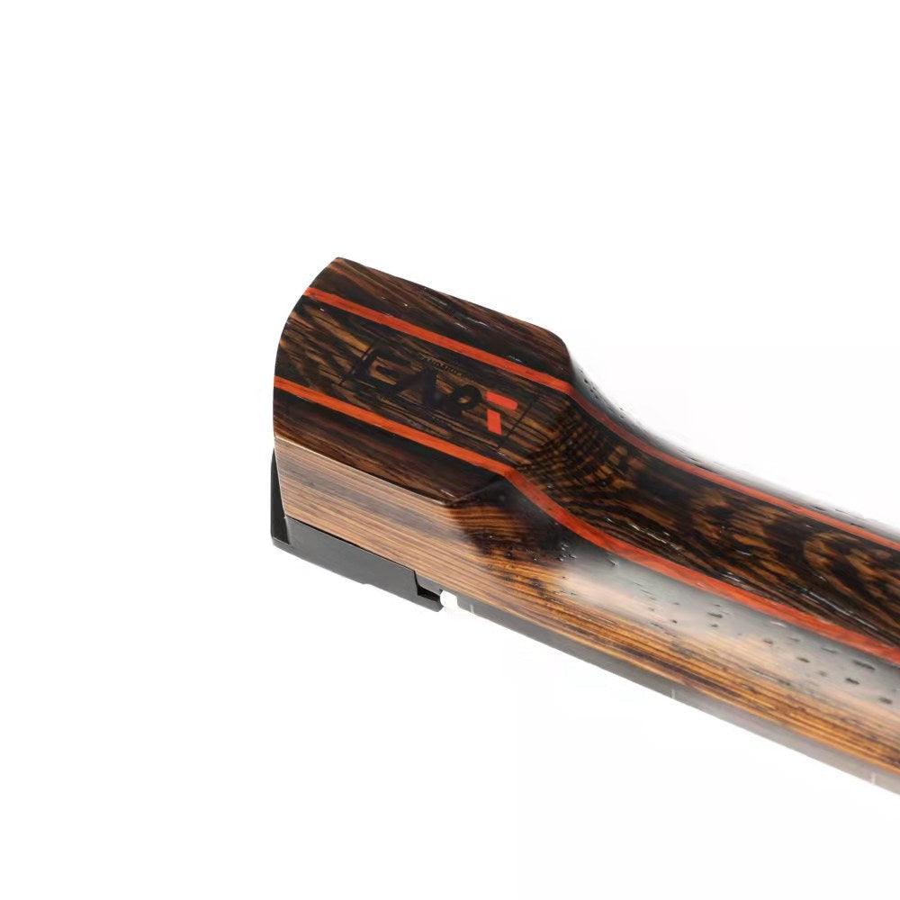 EART_electric_guitar_GW2-Pro_headstock_back Eart Guitars, GW2-Pro, Roasted Ash Body Wenge Neck Headless Electric Guitar, Trans White
