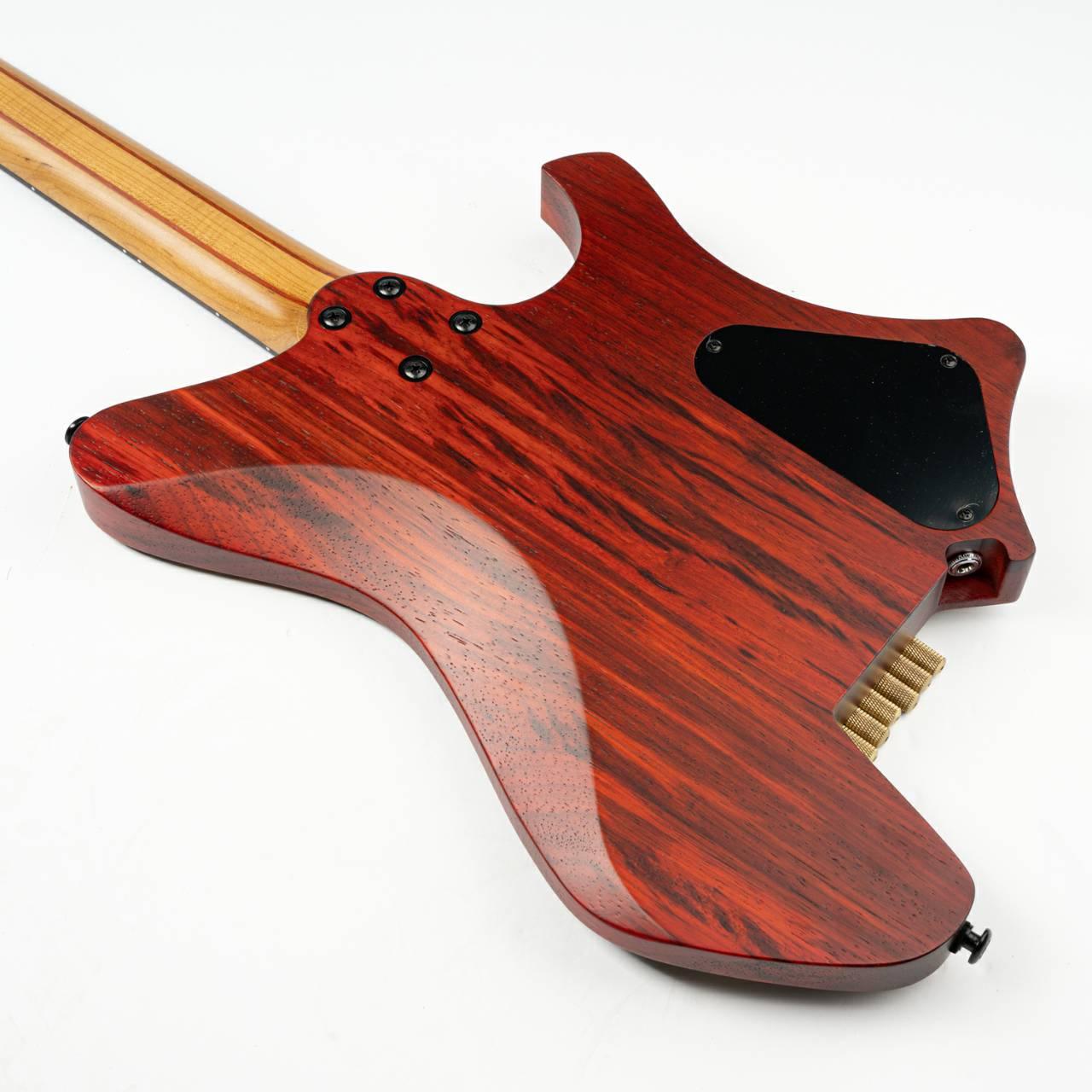 EART_electric_guitar_GW2L_left_handed_body_back Eart Guitars, GW2L, Left Handed Headless Double Locking Fixed Bridge Electric Guitar, with Gig bag, Black