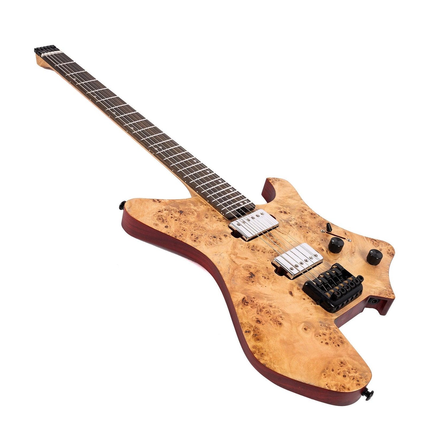 EART_electric_guitar_GW2_natural_main Eart Guitars, GW2 Headless Electric Guitars, Solid Right Handed W2 Model, 3-Way Switch,1 Tone,1 Volume, Natural