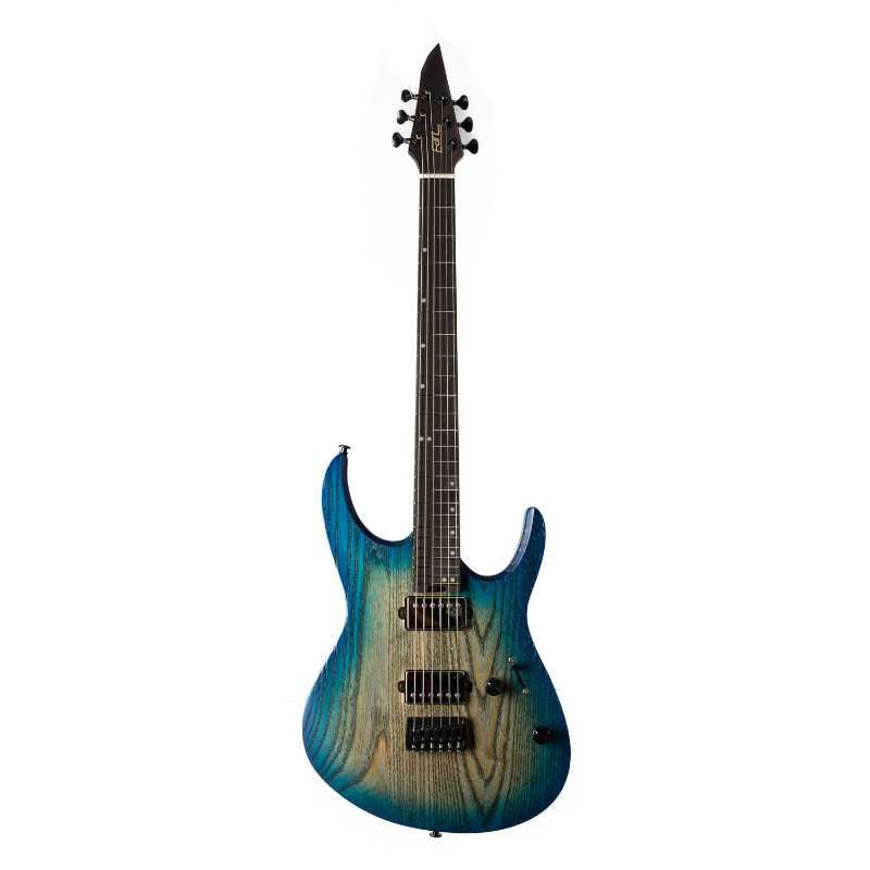 EART_electric_guitar_H6PRO_blue_burst Eart Guitars, H6-PRO, Ash Body Wenge Neck Metal Electric Guitars