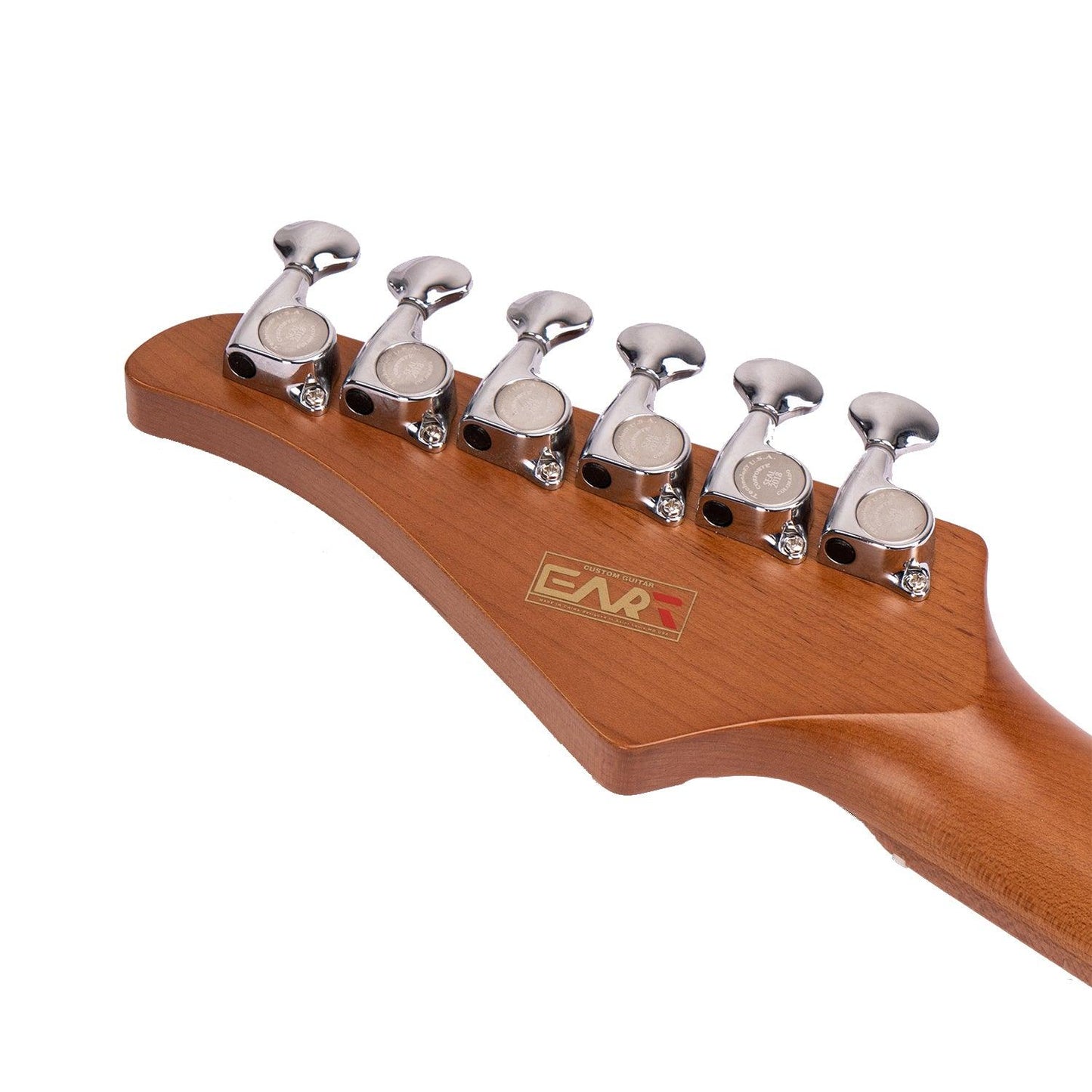 EARTelectricguitarEAT-1headstockback Eart guitars, EAT-1, Model High Power Mini Humbucker Electric Guitars, Sunburst