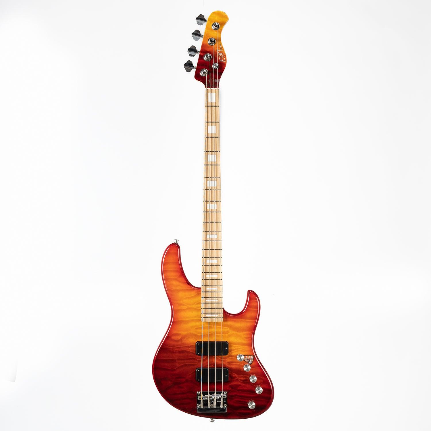 20220322132346 Eart Guitars, EB-004 Roasted Bookmatch Mahogany+Quilted Maple Bass