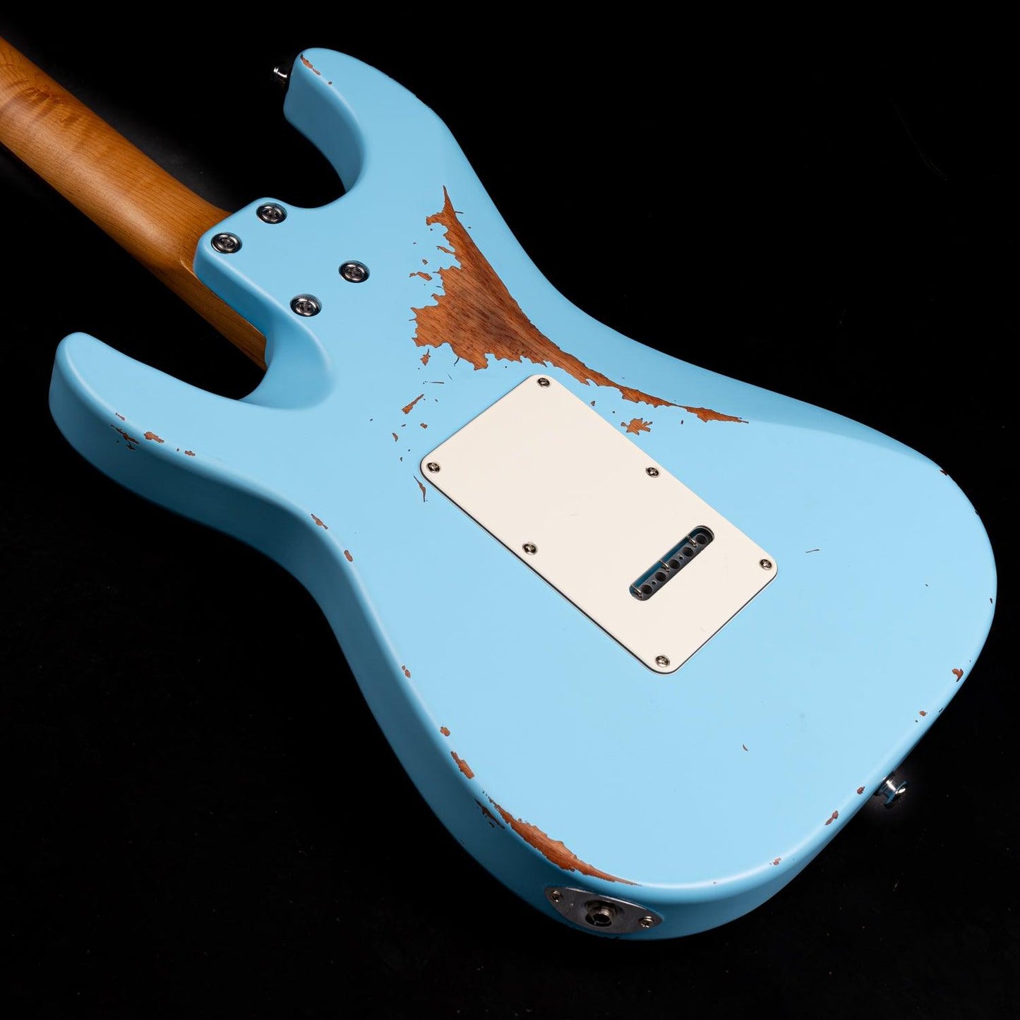 Eart_electric_guitar_Vintage-VS60_rosewood_fretboard_body_back Eart Guitars, Vintage-VS60(M), 6 String Solid-Body Guitar-Full Size Relic Finish 6-Point Synchronized Tremolo Bridge Electric Guitar