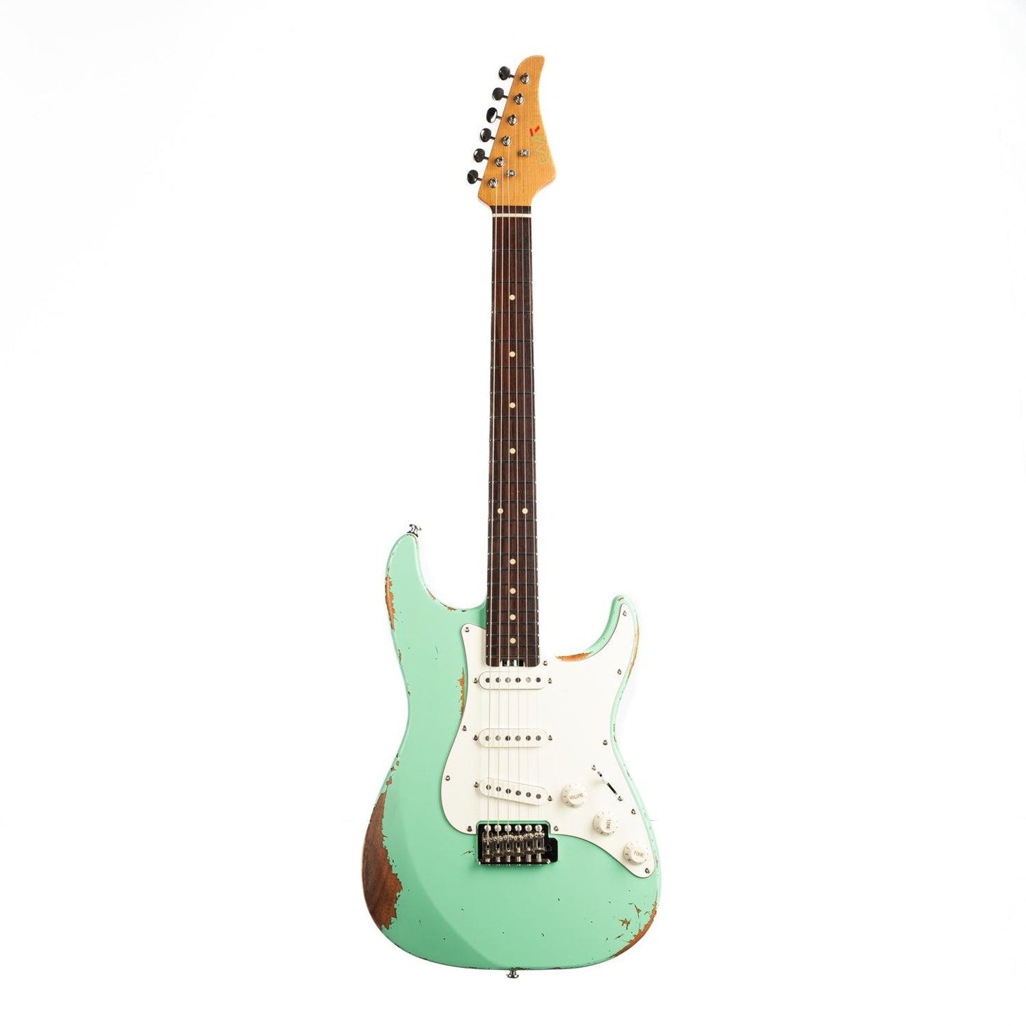 Eart_electric_guitar_Vintage-VS60_rosewood_fretboard_surf_green Eart Guitars, Vintage-VS60(M), 6 String Solid-Body Guitar-Full Size Relic Finish 6-Point Synchronized Tremolo Bridge Electric Guitar