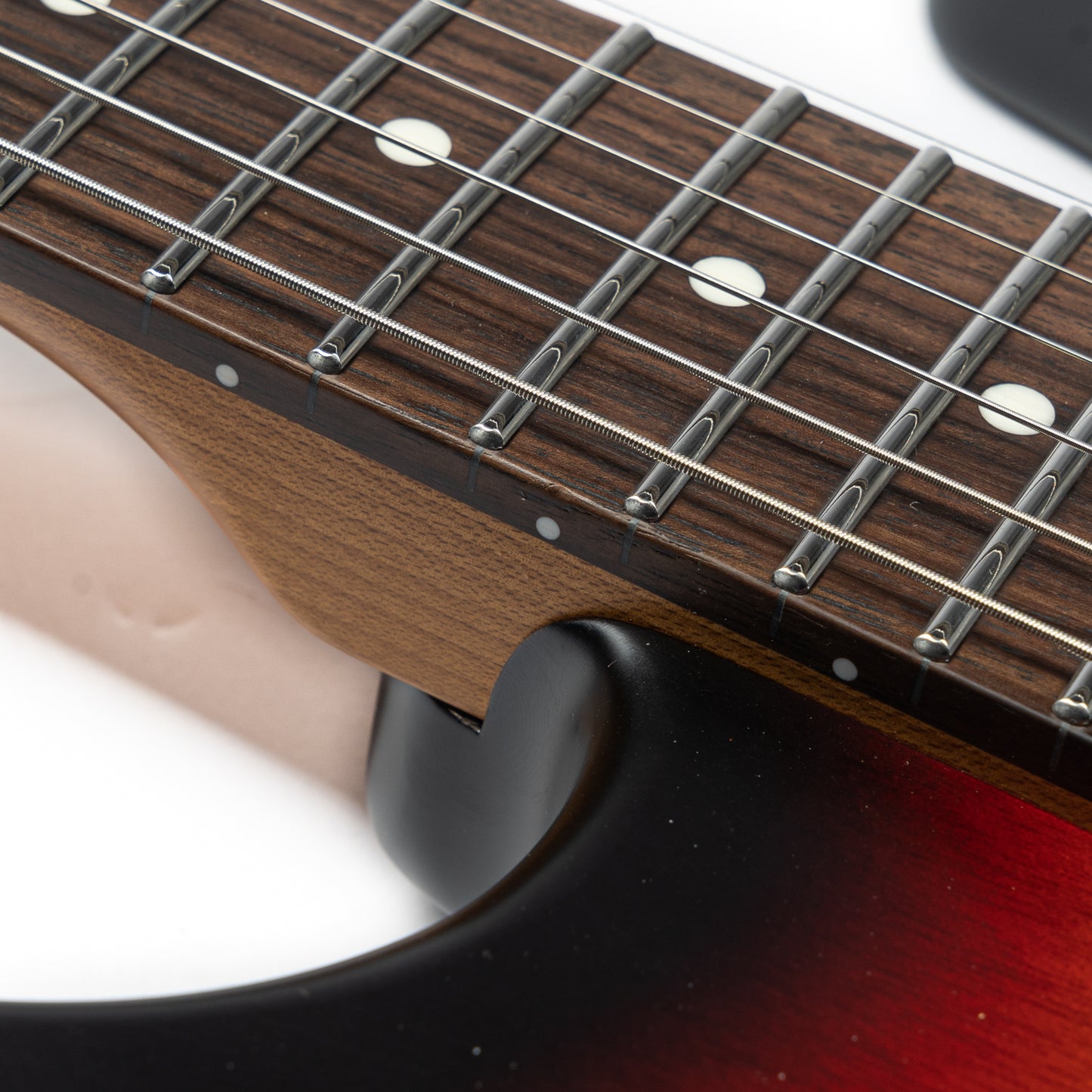 NK-1980_2 Eart Guitars, NK-1980, Floydrose Special Bridge, Roasted Book-match Mahogany Body Electric Guitar