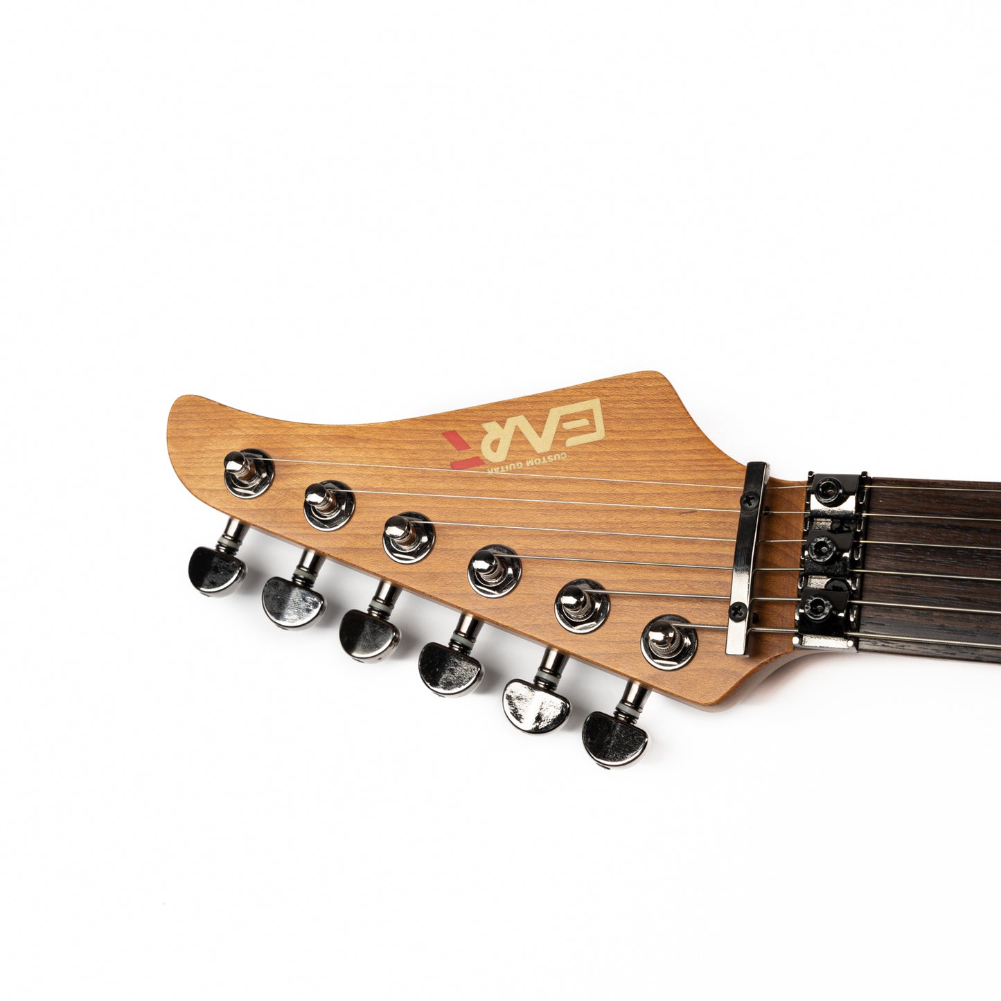 NK-1980_5 Eart Guitars, NK-1980, Floydrose Special Bridge, Roasted Book-match Mahogany Body Electric Guitar