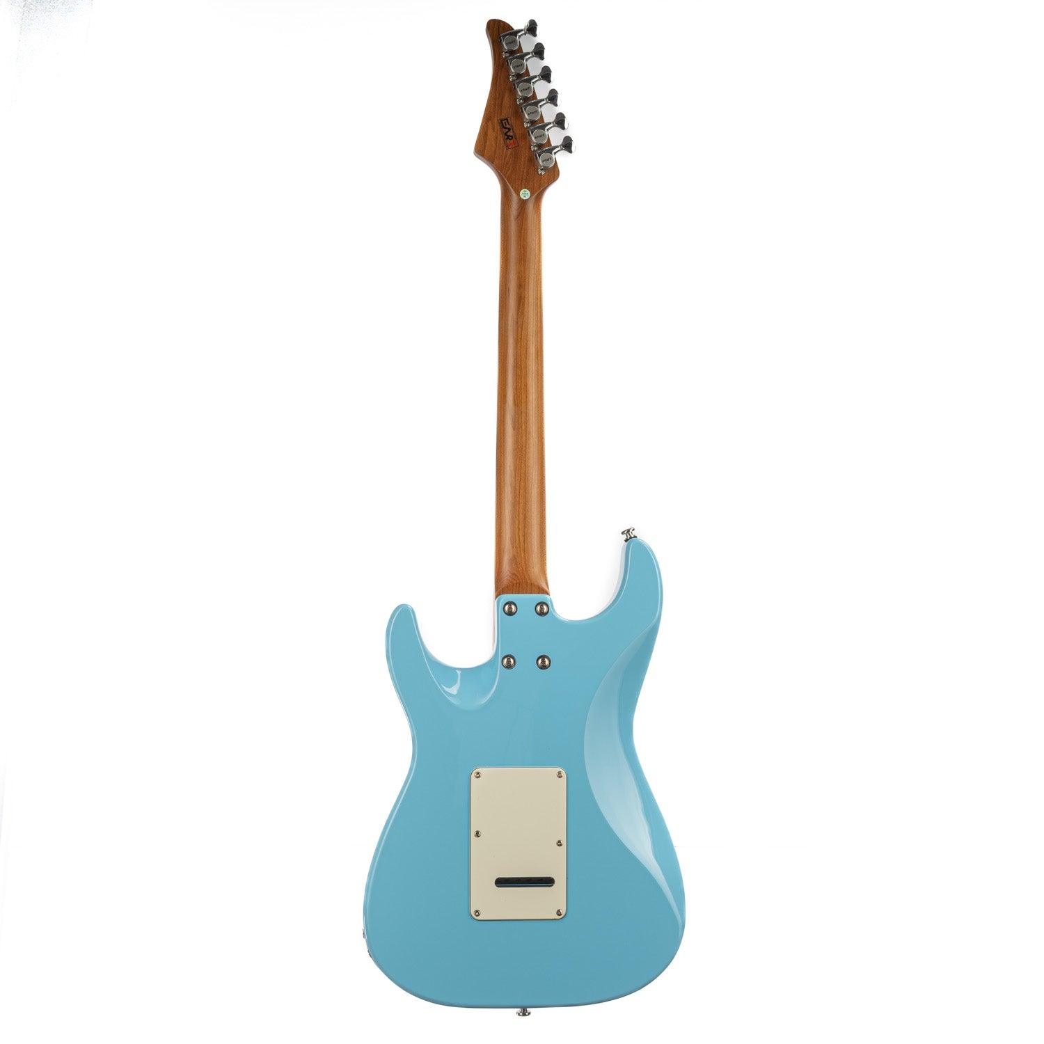 cp1_blue_back Eart Guitars, CP-1, HSS Humbucker Pickups Tremolo Bridge Electric Guitar, Sonic Blue