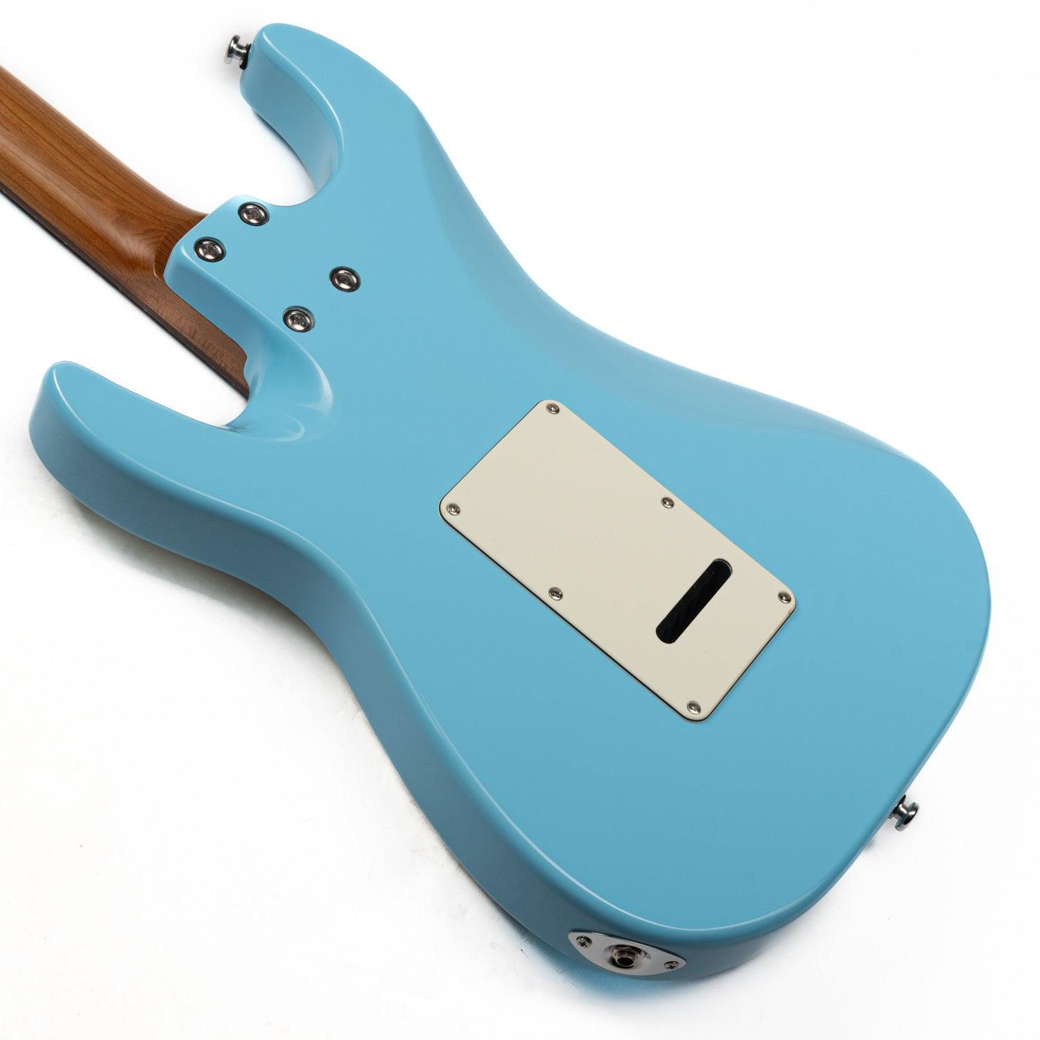 cp1_blue_body_back Eart Guitars, CP-1, HSS Humbucker Pickups Tremolo Bridge Electric Guitar, Sonic Blue