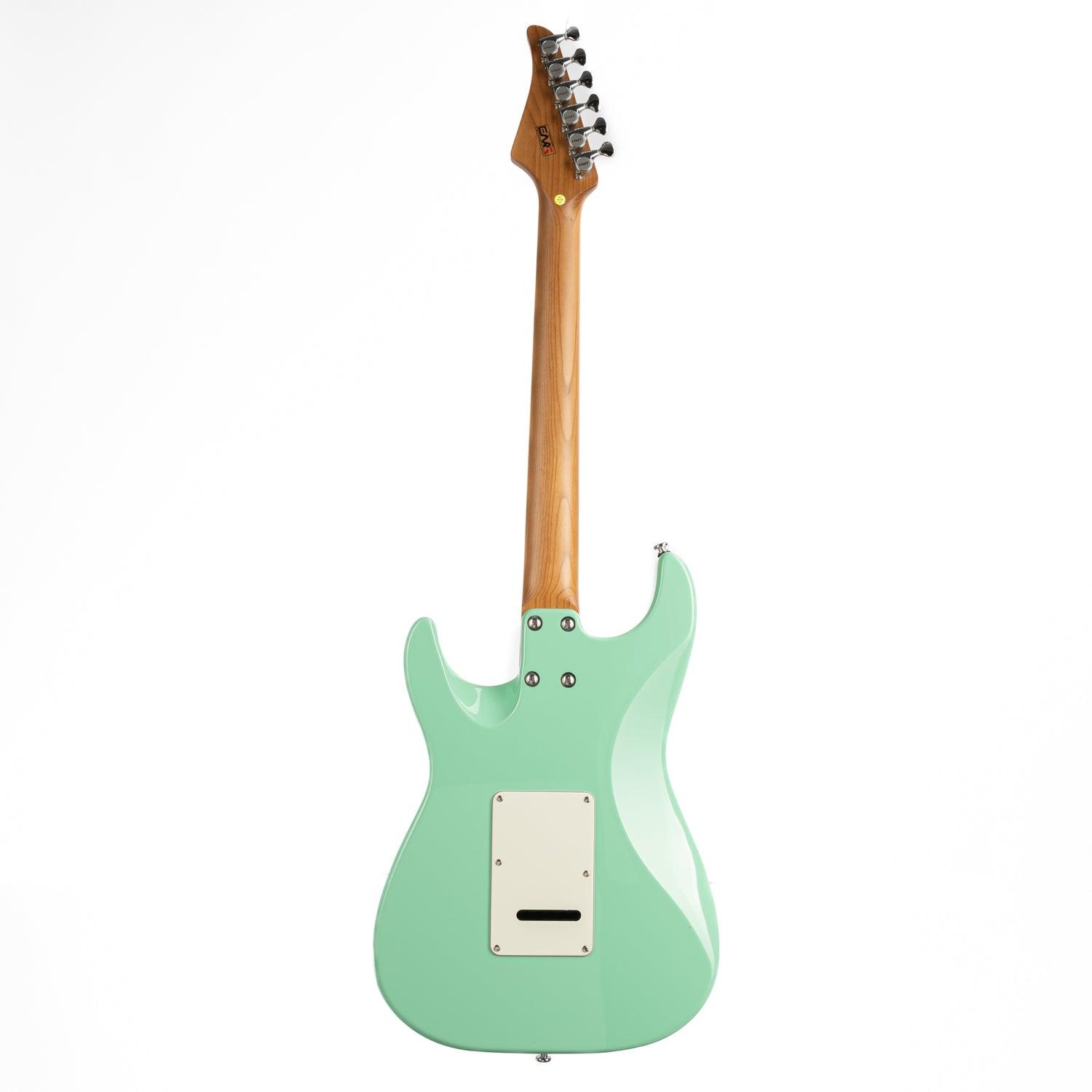 cp1_green_back Eart Guitars, CP-1, HSS Pickups Classical Stainless Steel Fret Electric Guitar, Surf Green