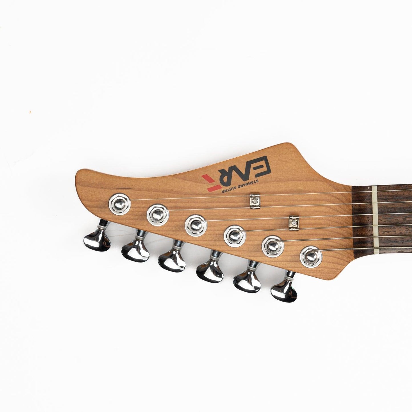 cp1_green_headstock_front Eart Guitars, CP-1, HSS Pickups Classical Stainless Steel Fret Electric Guitar, Surf Green