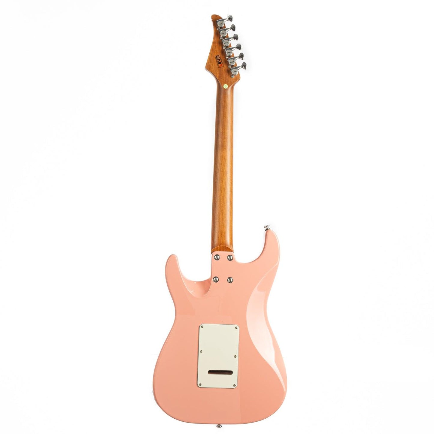 cp1_pink_back Eart Guitars, CP-1, HSS Pickups 2-Point Synchronized Tremolo Bridge Electric Guitar, Shell Pink