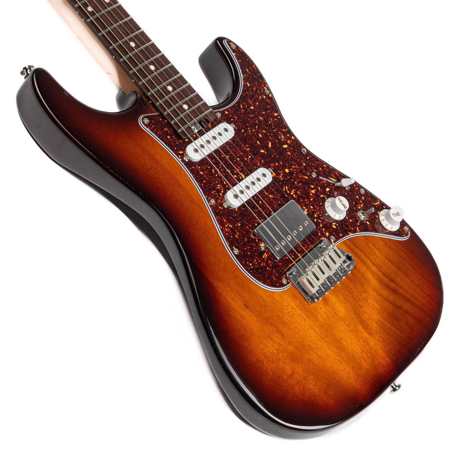 dmx-9tc_Honey_Burst_body_front EART Guitars, DMX-9TC, India Rosewood Fingerboard Humbucker Tremolo Electric Guitar, Honey Burst