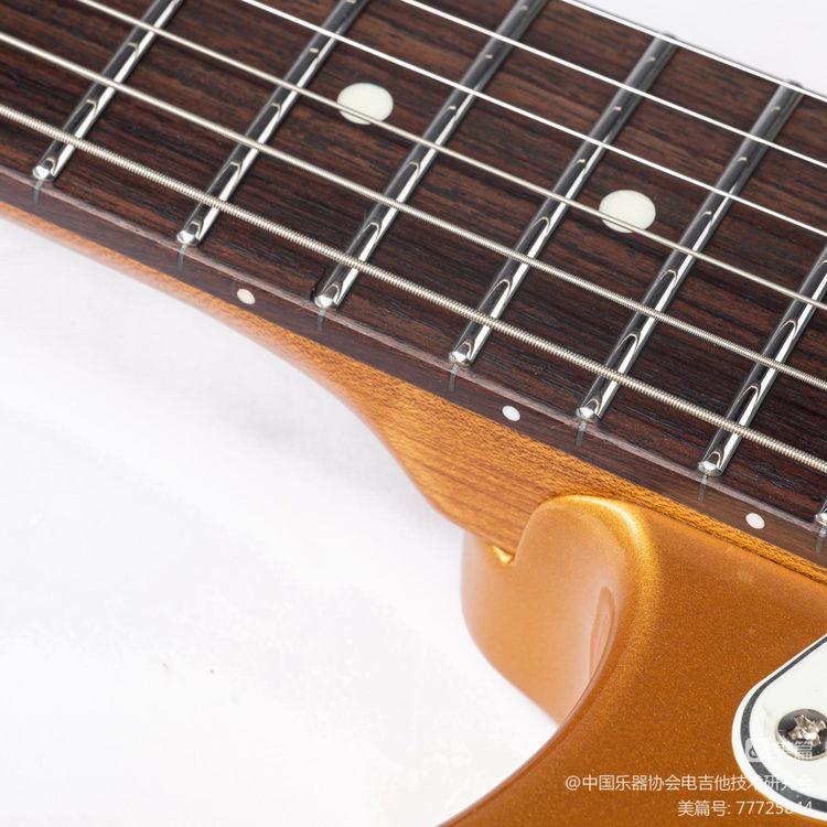 dmx9_gold_neck EART Guitars, DMX-9, NK-S Standard Shape 2-Point Synchronized Steel Saddle Tremolo Bridge Electric Guitar, Gold