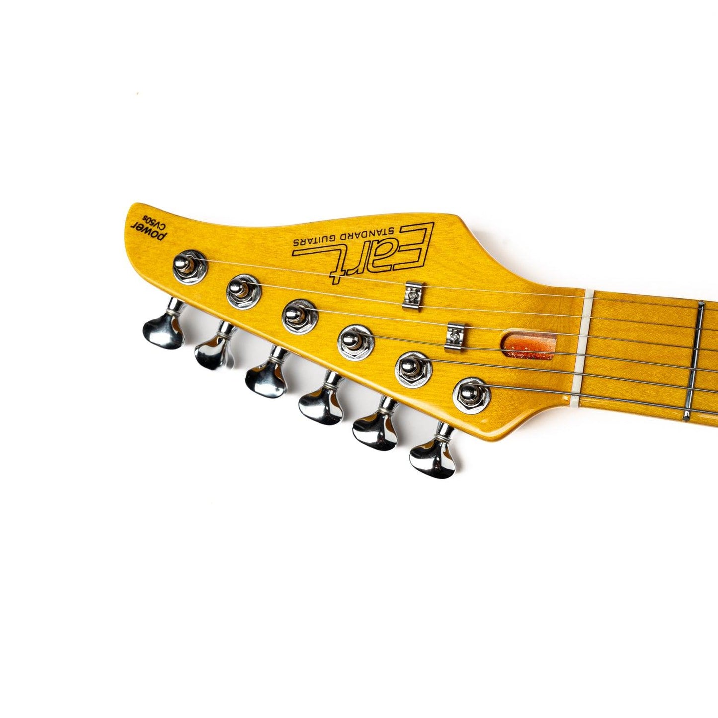 eart_electric_guitar_Power_CV50S_headstock_front EART Guitars, Power CV50S, Single Coil, Tremolo Bridge Standard Guitar, Right Handed Electric Guitar