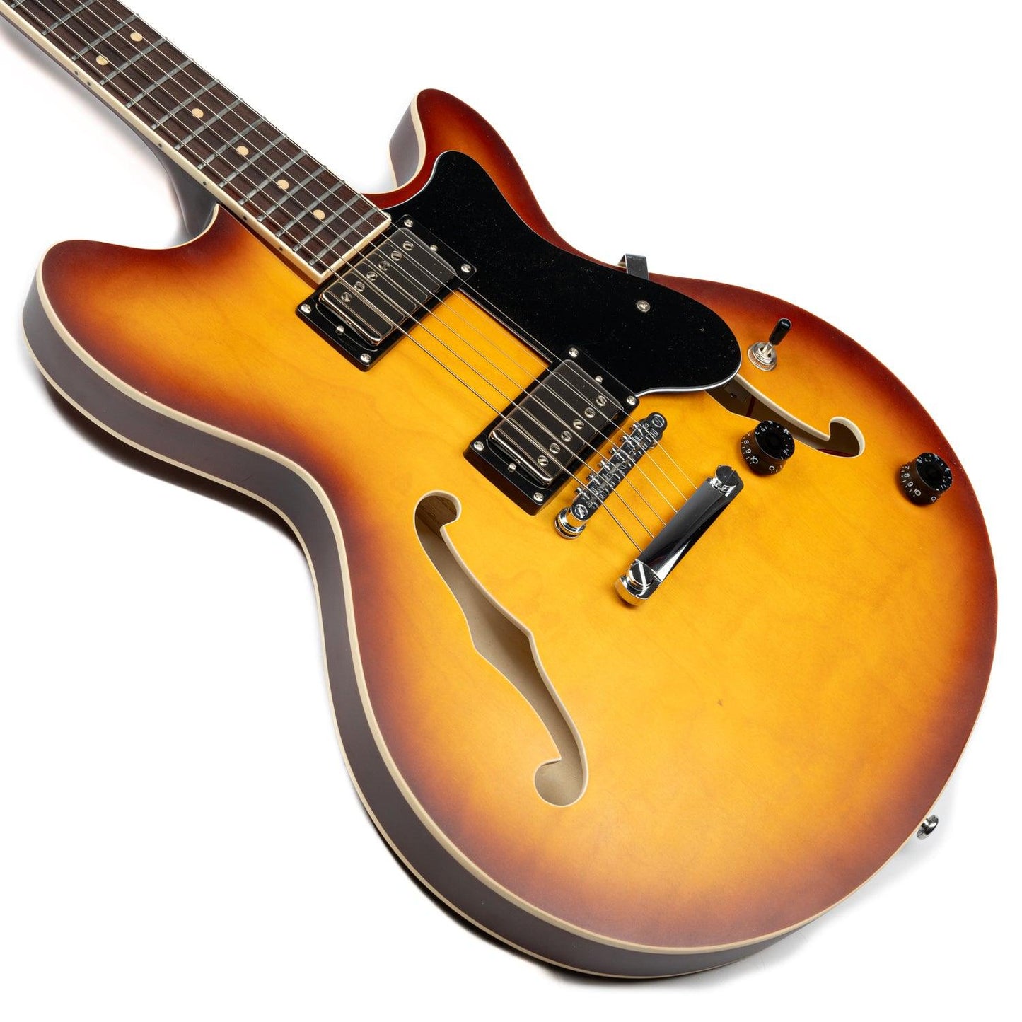 eart_electric_guitar_e325_body_front EART Guitars, E-325, Semi Hollow Full Electric Guitar, Satin Tobacco Burst