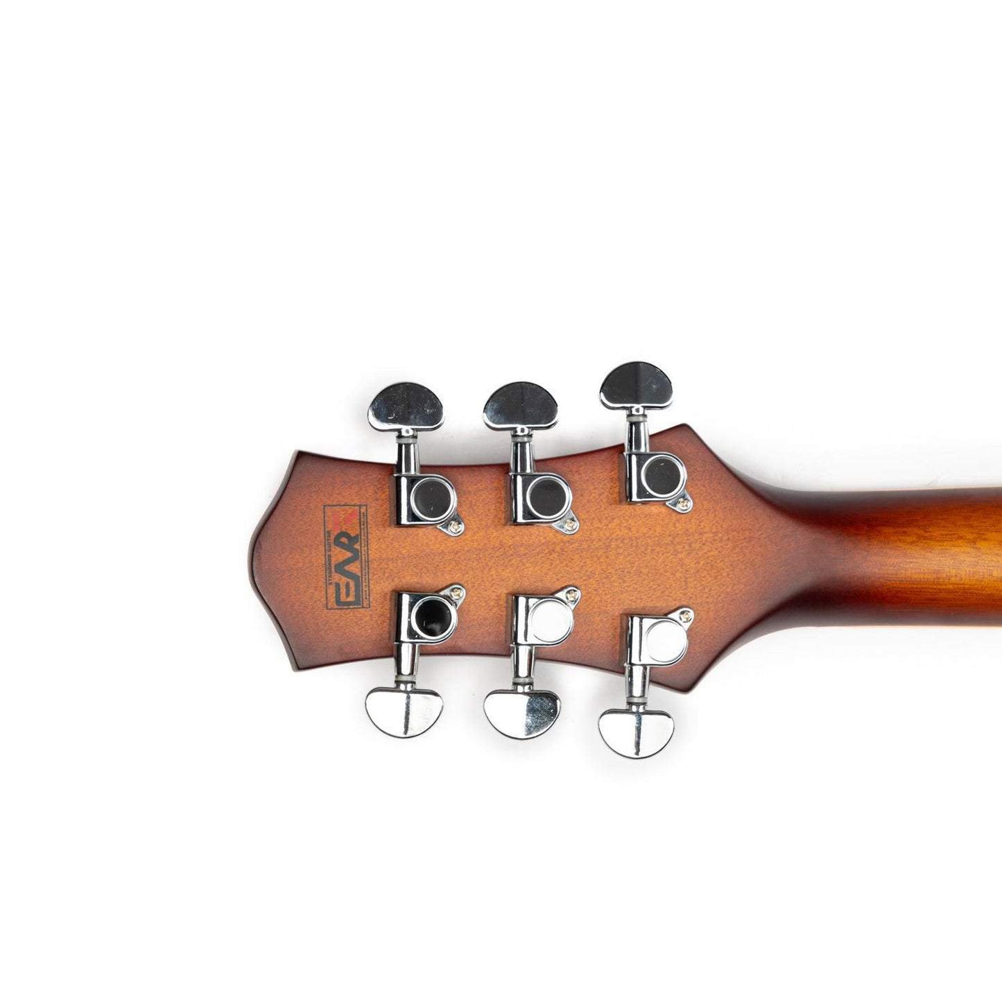 eart_electric_guitar_e325_headstock_back EART Guitars, E-325, Semi Hollow Full Electric Guitar, Satin Tobacco Burst