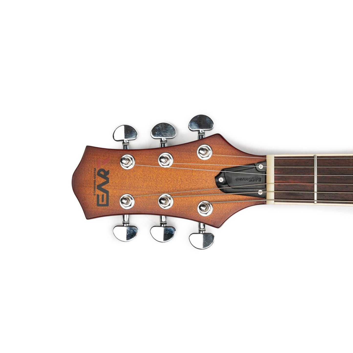 eart_electric_guitar_e325_headstock_front EART Guitars, E-325, Semi Hollow Full Electric Guitar, Satin Tobacco Burst