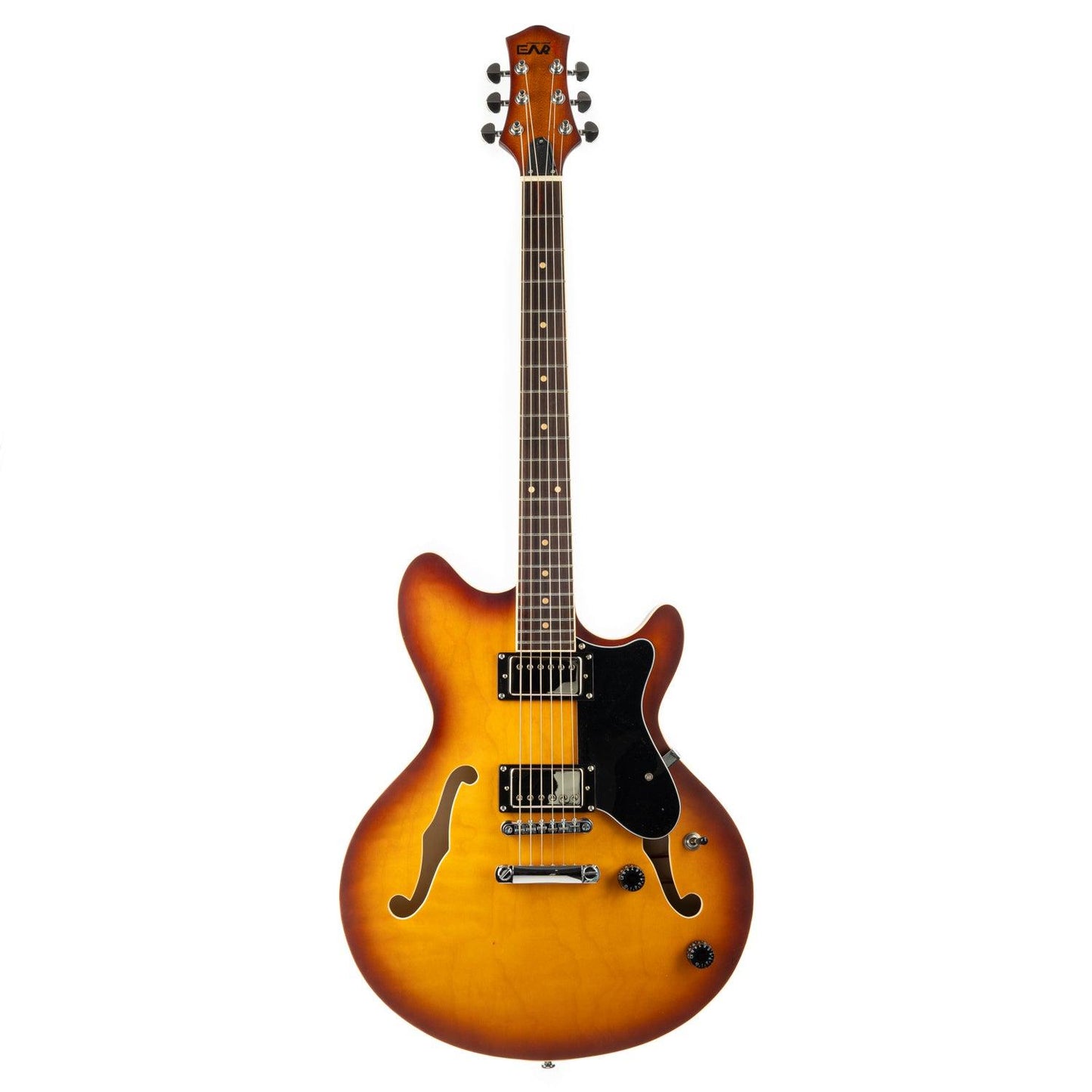eart_electric_guitar_e325_sunburst EART Guitars, E-325, Semi Hollow Full Electric Guitar, Satin Tobacco Burst