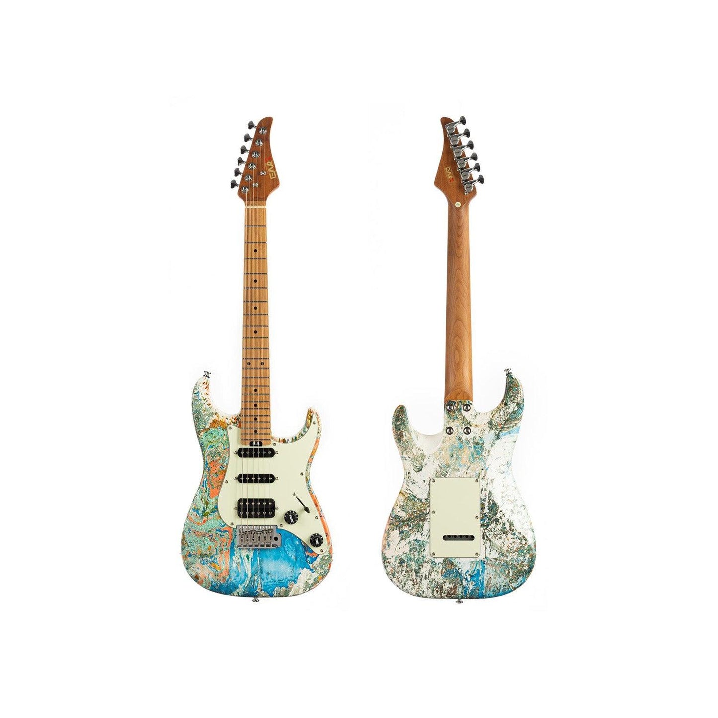 eart_electric_guitar_m-2hla_main EART Guitars, M-2HLA, for Kids, Handmade Lacquer Art Electric Guitar
