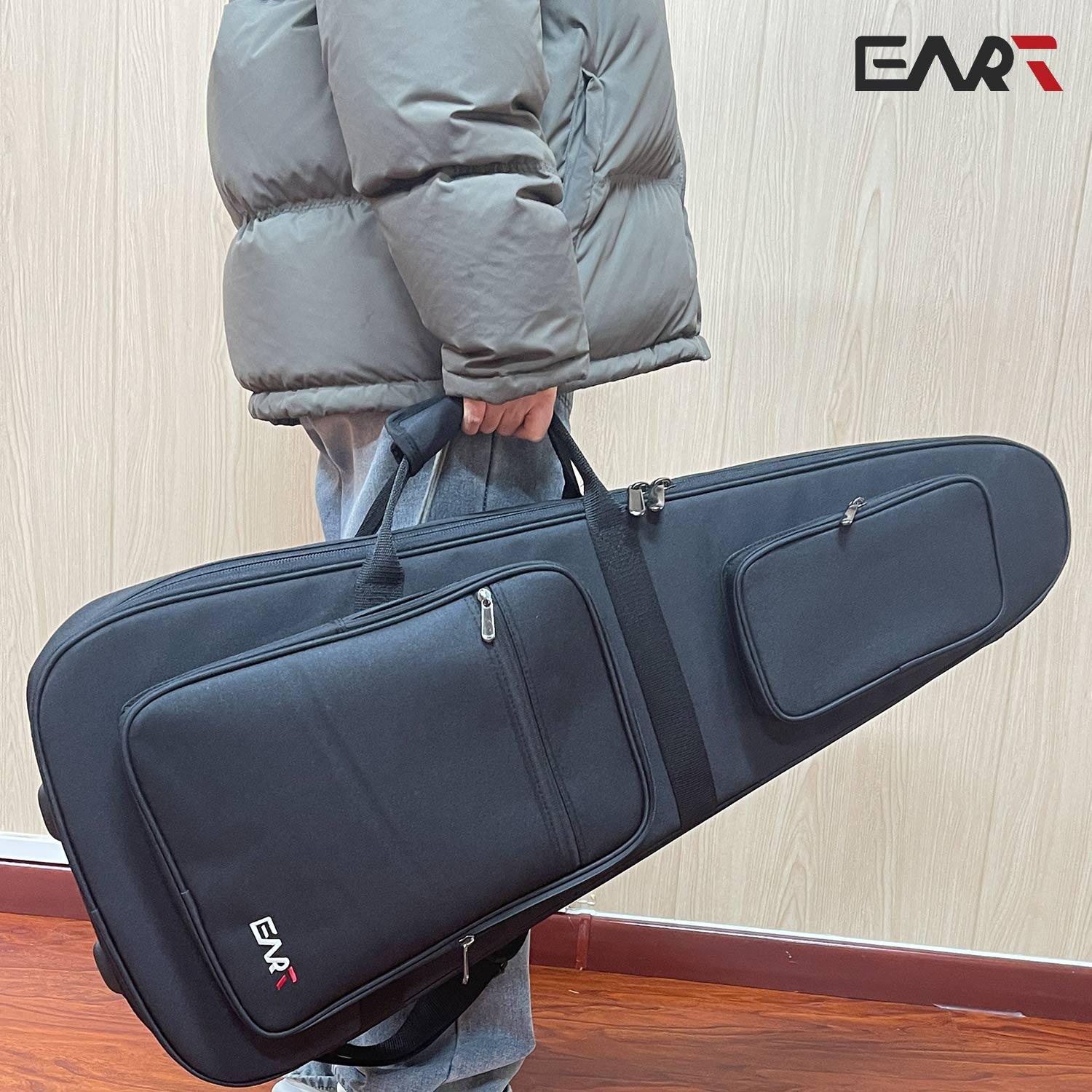 gig_bag_ehkhg_1 EART Guitars, Gig Bag EHKHG Black Bullet Case for Headless Electric Guitars, Black