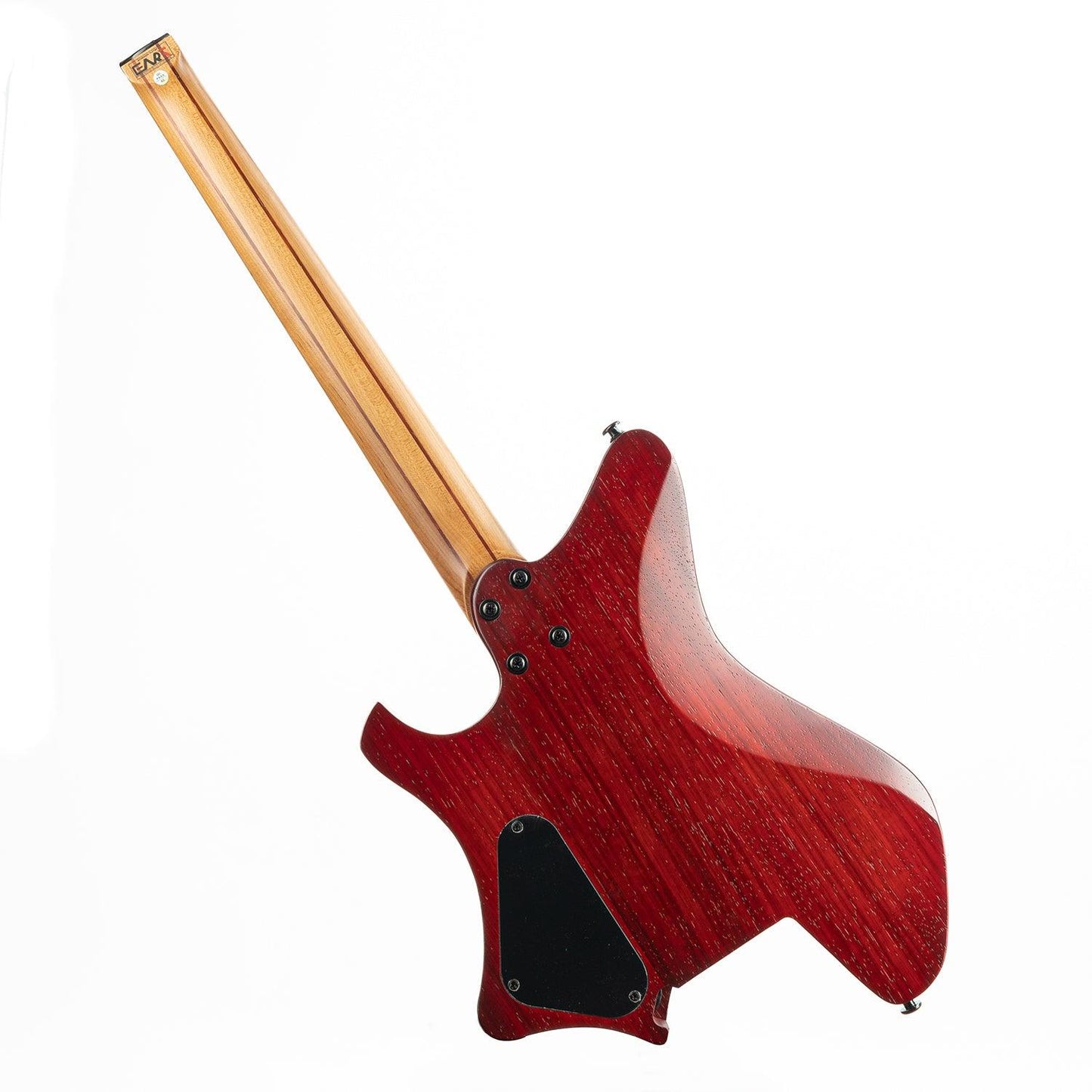 gw2_natural_back Eart Guitars, GW2 Headless Electric Guitars, Solid Right Handed W2 Model, 3-Way Switch,1 Tone,1 Volume, Natural