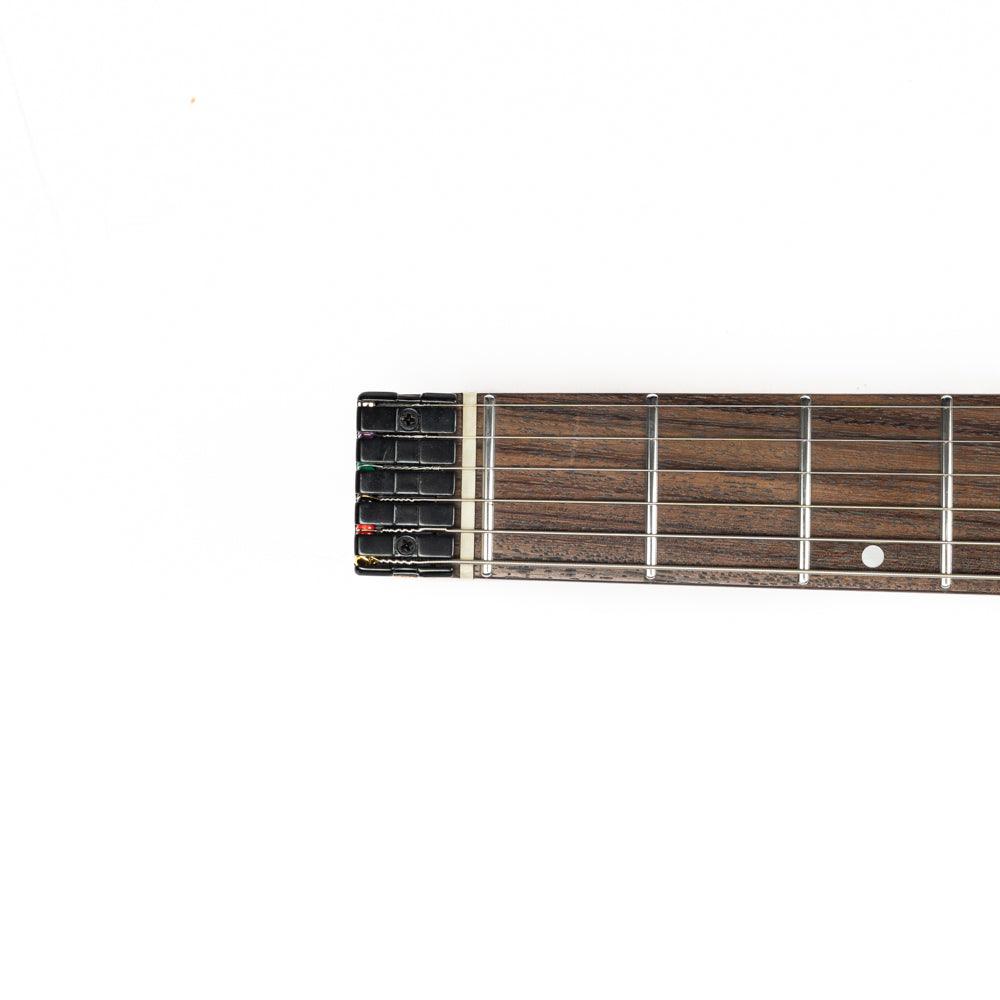 gw2_natural_headstock_front Eart Guitars, GW2 Headless Electric Guitars, Solid Right Handed W2 Model, 3-Way Switch,1 Tone,1 Volume, Natural