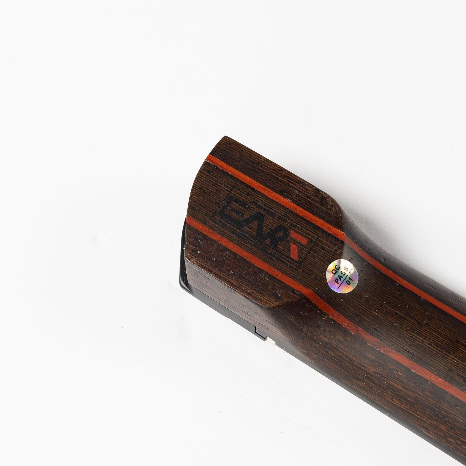 gw2_pro_purple_burst_headstock_back Eart Guitars, GW2-Pro, Headless Compound U To C Shape Neck Electric Guitar, Purple Burst