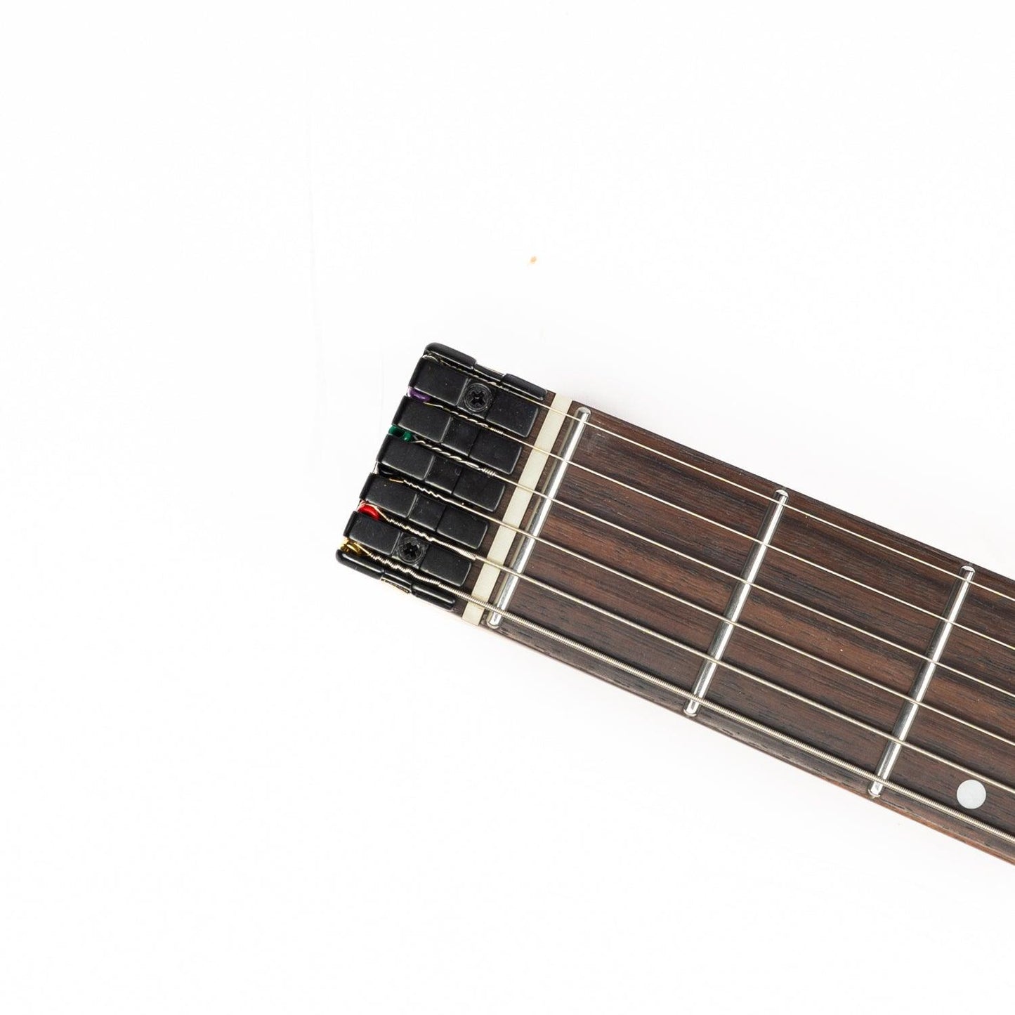 gw2_purple_headstock_front Eart Guitars, GW2 Solid Body Headless Electric Guitars, Right Handed Model Satin Finish , Purple