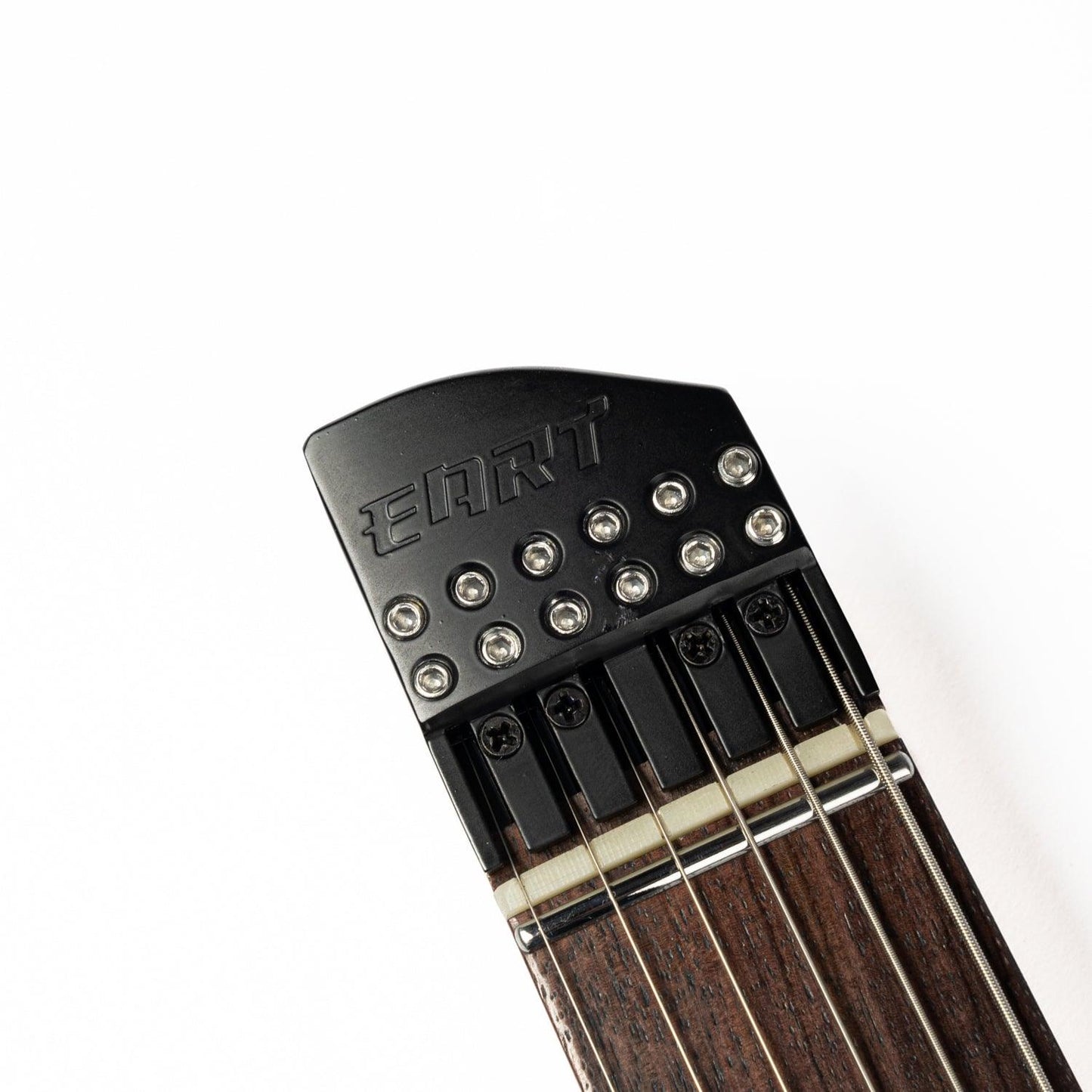 gw2l_blue_headstock_front Eart Guitars, GW2L, Left Handed Model Headless Electric Guitars, with Gig bag EHKHG, Blue