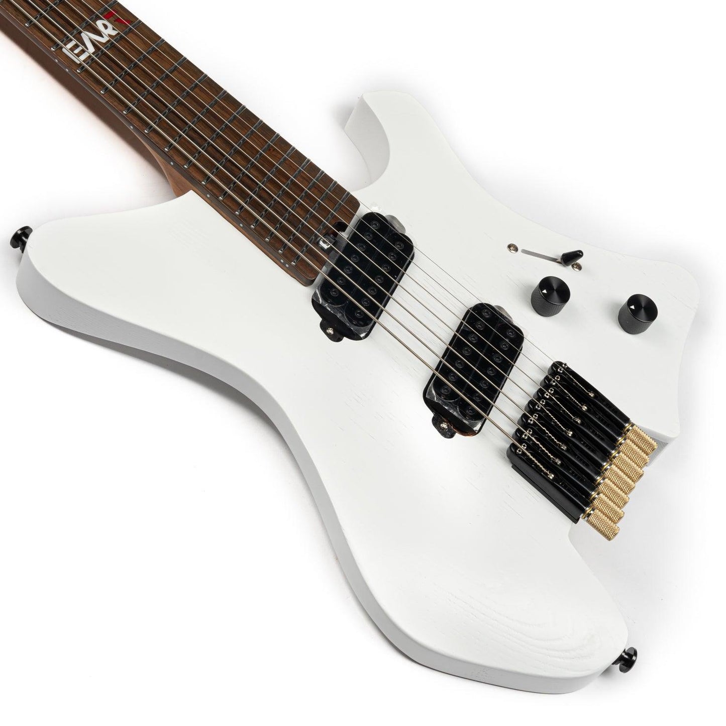 gw_7f_white_body_front EART Guitars, GW-7F, 7 String Headless Shape Guitar, Right Electric Guitar, White