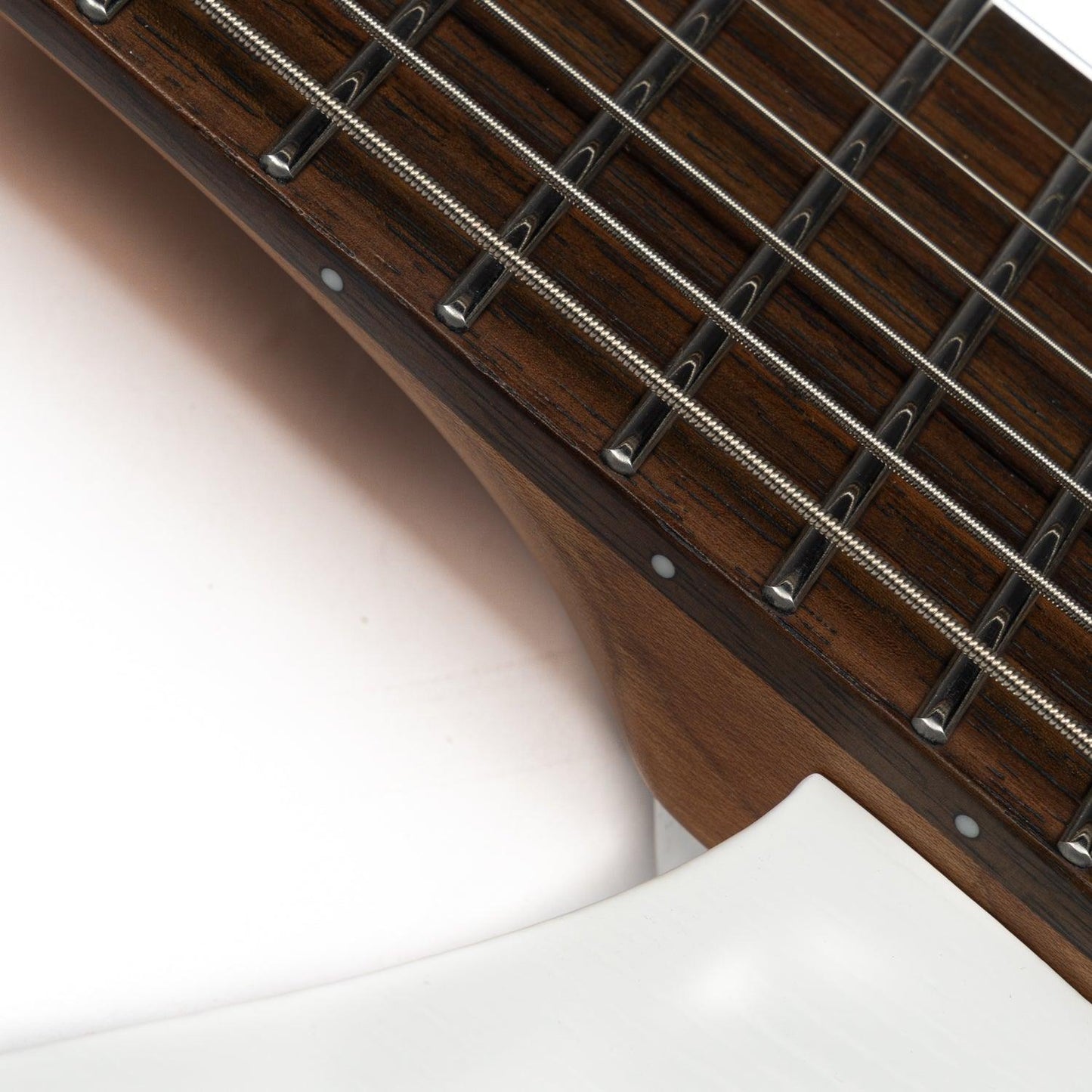 gw_7f_white_neck EART Guitars, GW-7F, 7 String Headless Shape Guitar, Right Electric Guitar, White