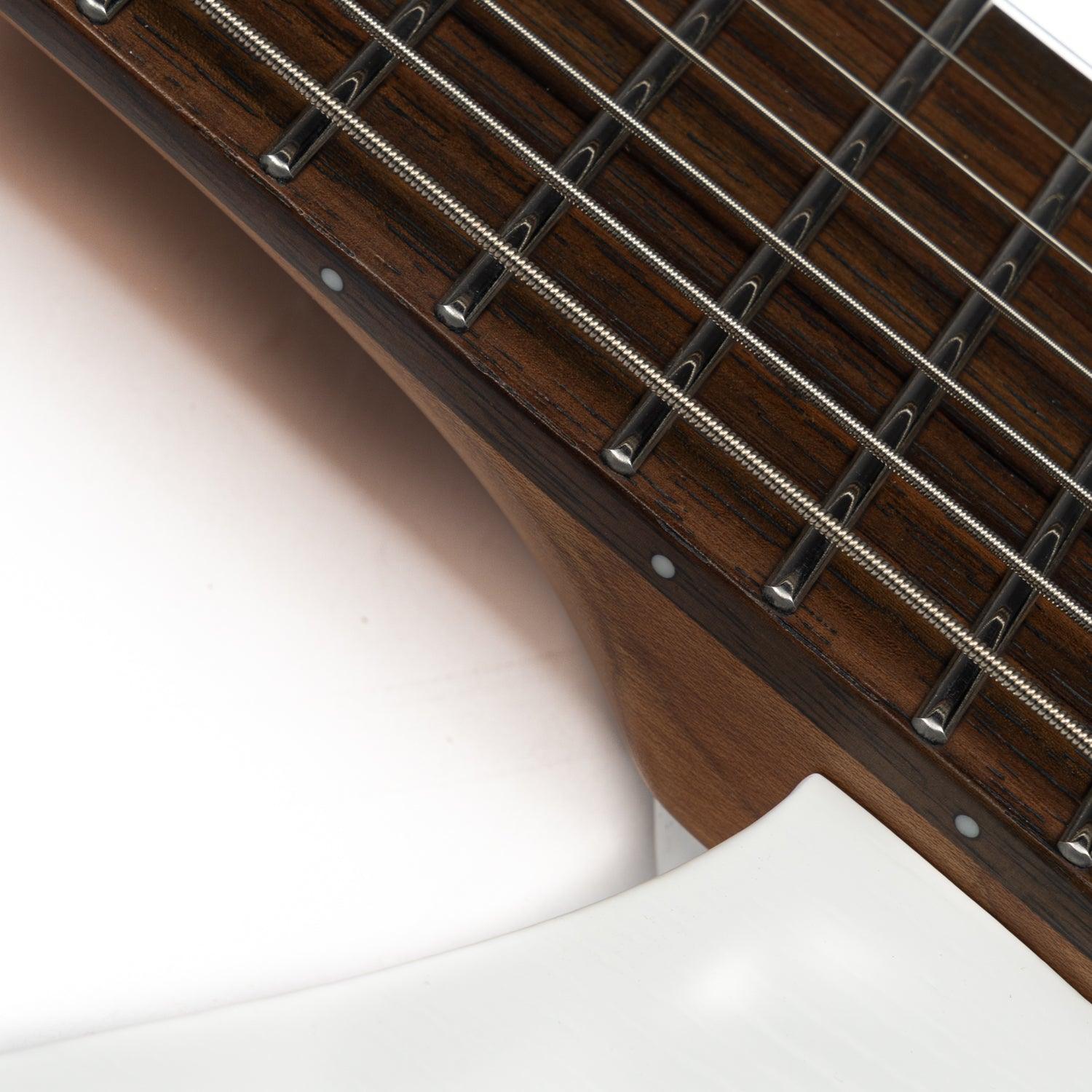 gw_7f_white_neck EART Guitars, GW-7F, 7 String Headless Shape Guitar, Right Electric Guitar, White
