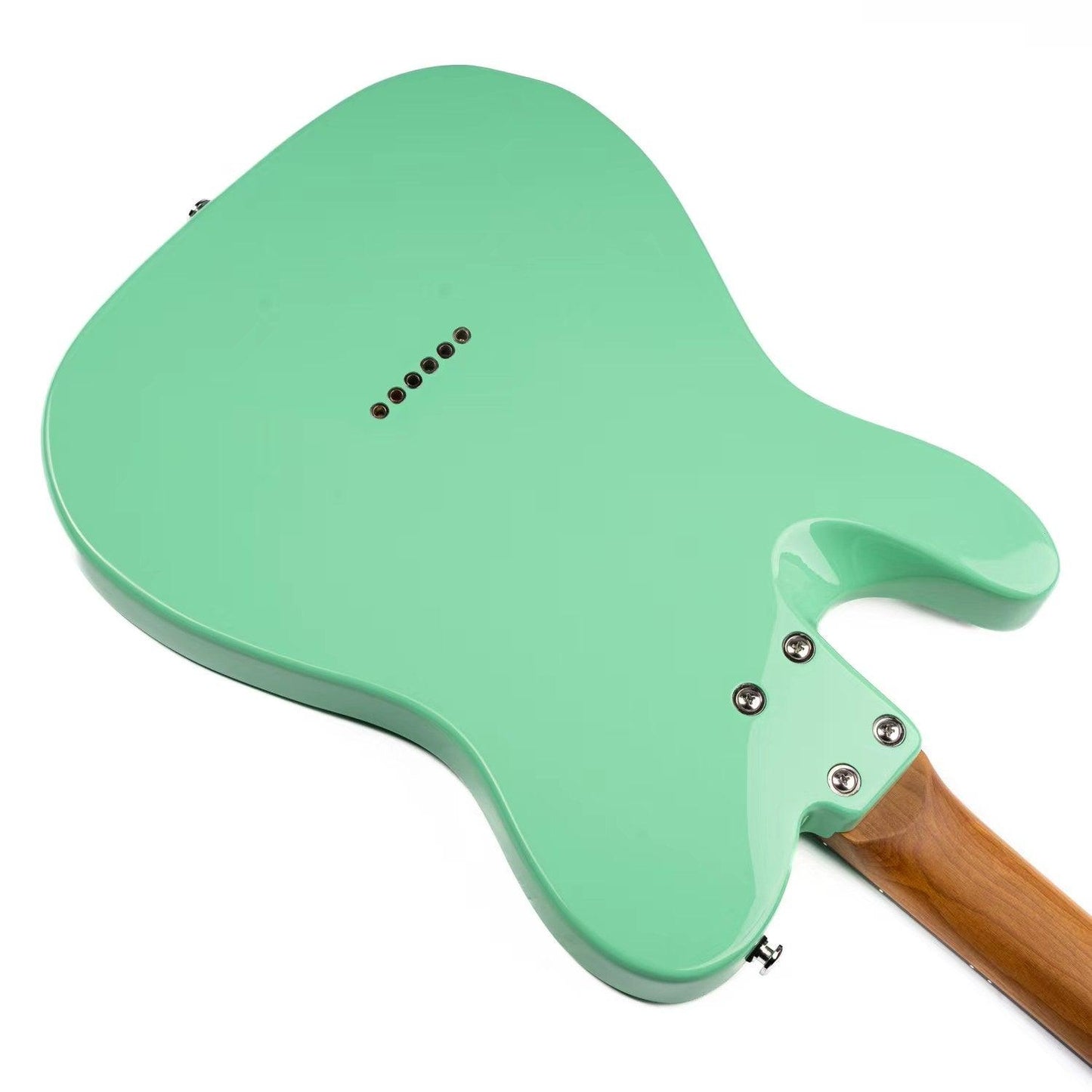 lp3_e-tt2_green_body_back Eart Guitars, E-TT2, Semi Hollow Body Electric Guitars Humbucker Pickups Fixed Bridge LP3, Surf Green
